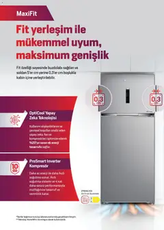 01 Ağustos 2026 tarihinden itibaren geçerli olan Arçelik kataloğu önizlemesi | Sayfa: 7 | Ürünler: Buzdolabı, Fan