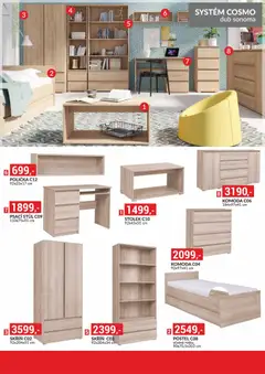 Náhled letáku BAUMAX leták - Zařiďte si bydlení od 01.06.2026 | Strana: 21 | Produkty: Polička, Postel, Komoda, Stůl