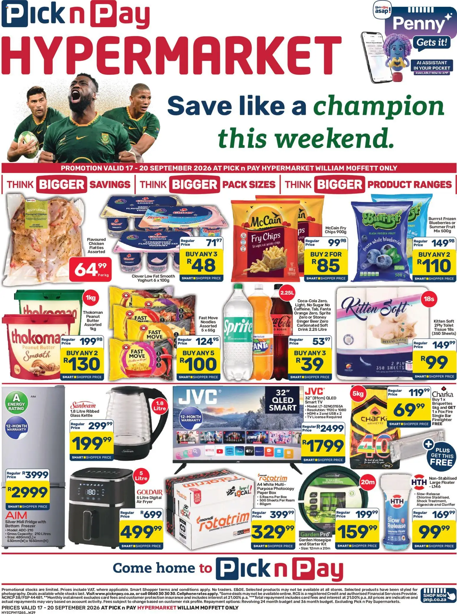 New Pick n Pay catalogue – valid from 17/09/2026 | Page: 1 | Products: Frozen blueberries, Fridge, Fruit, Paper