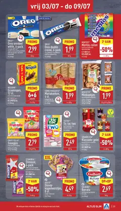 Aldi folder week 27 - Voorbeeld van een folder van Aldi, geldig van 29/06/2026 | Pagina: 23 | Producten: Koekjes, Oreo, Mozzarella, Crème