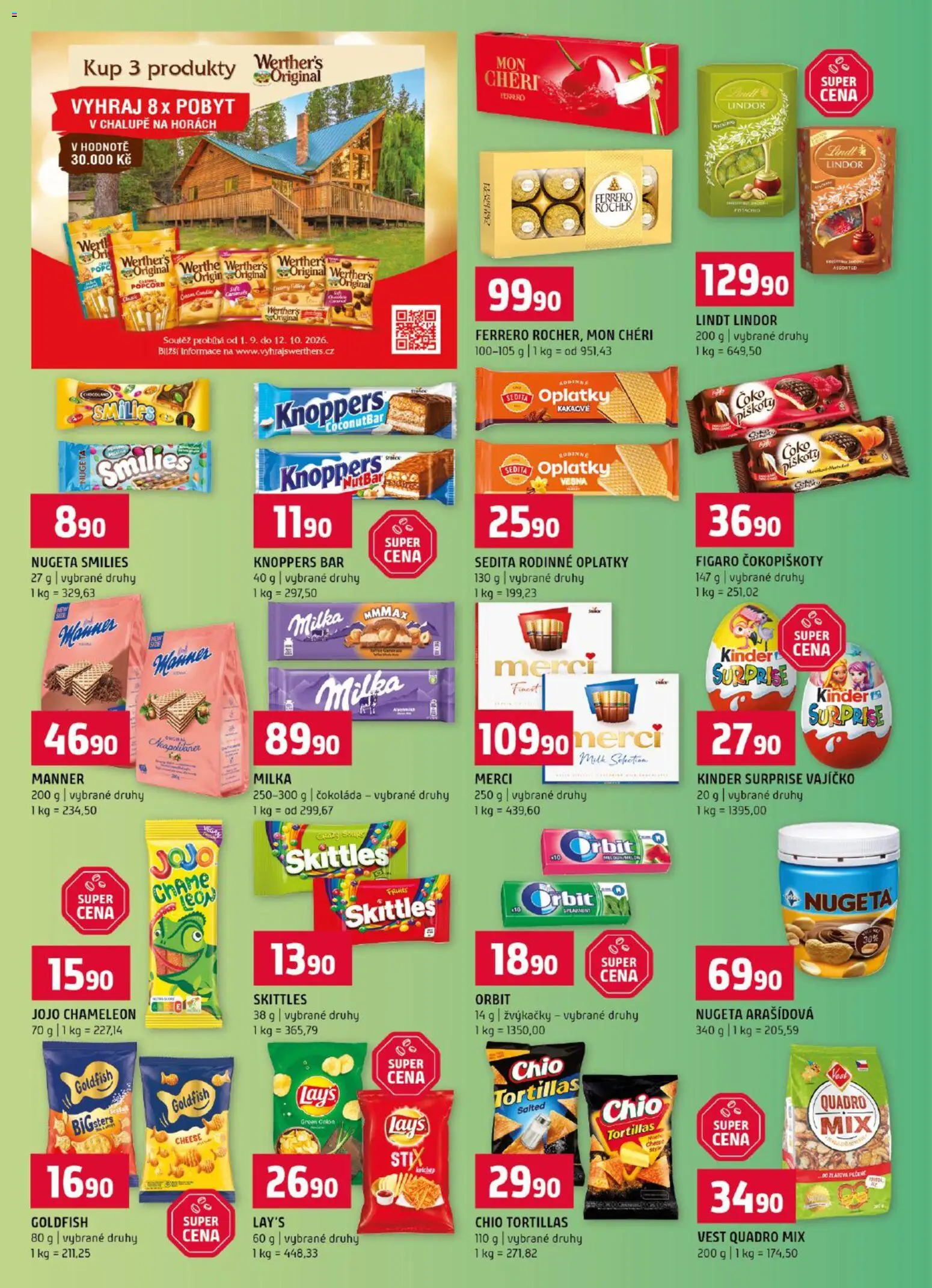 Terno leták od 23.09.2026 | Strana: 8 | Produkty: Lindor, Lindt lindor, Žvýkačky, Oplatky