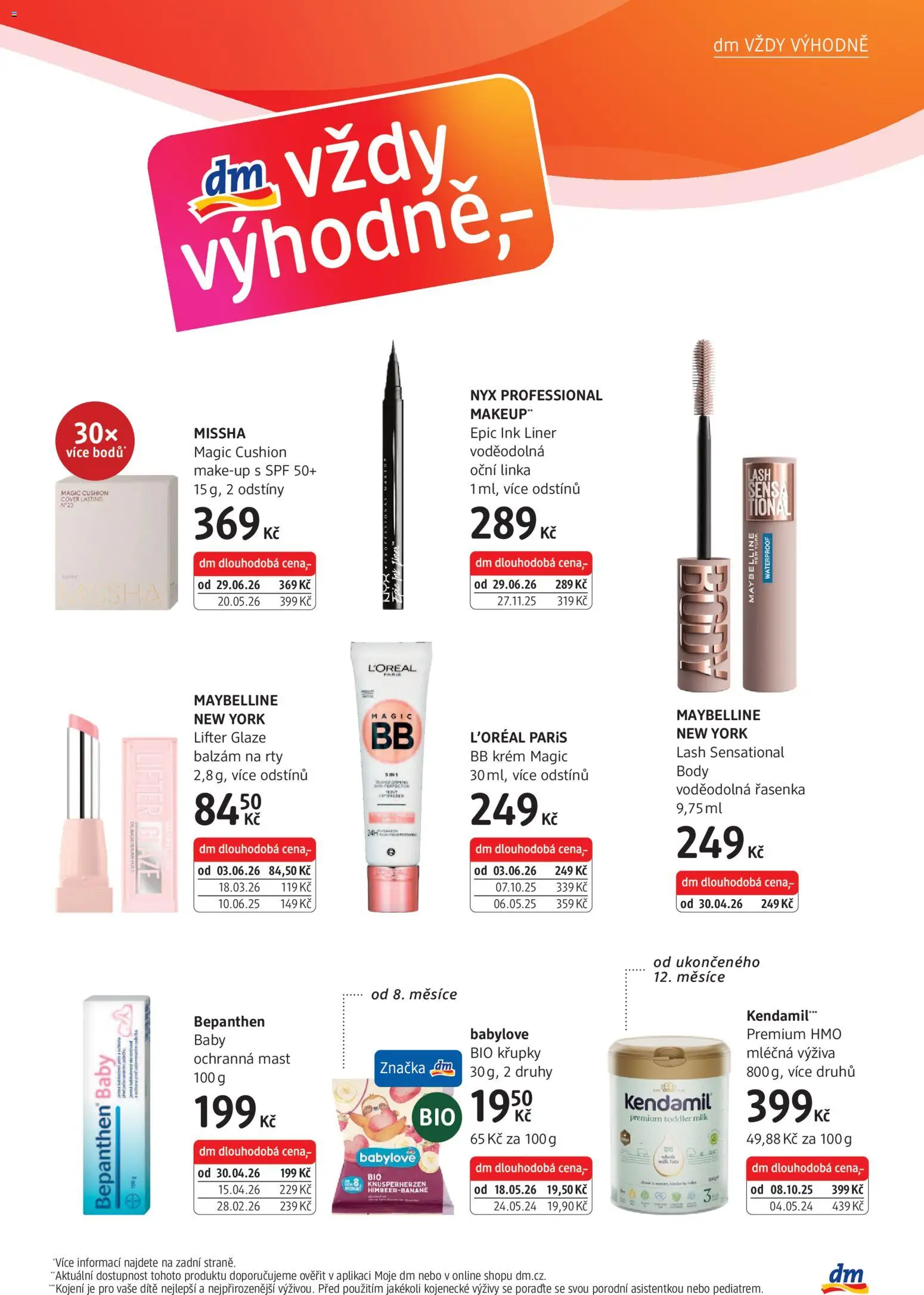 dm drogerie leták od 30.06.2026 | Strana: 15 | Produkty: Nyx, Makeup, Body, Řasenka