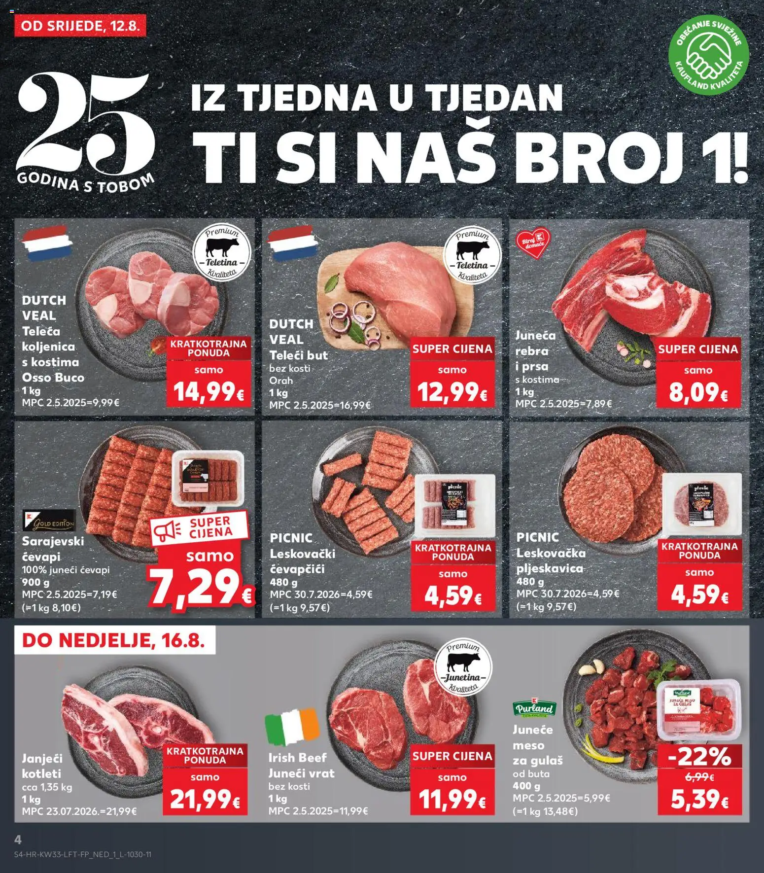 Kaufland HR akciós ujság - amely érvényes a következő dátumtól: 2026.08.12. | Oldal: 4