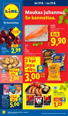 Lidl-mainoslehti voimassa 17/06/2026 alkaen