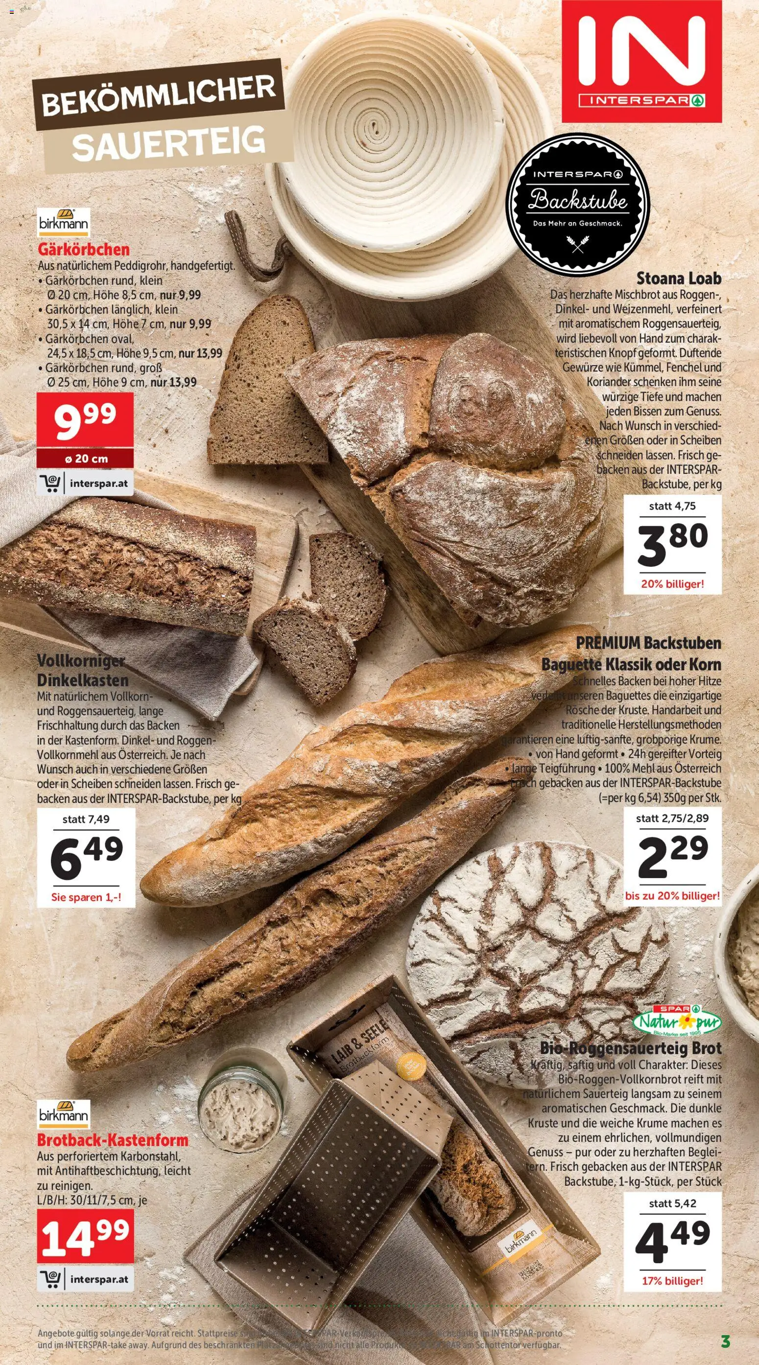 Interspar Sonderfolder BEBL gültig ab 27.08.2026 | Seite: 3 | Produkte: Gewürze, Baguette, Mehl, Brot