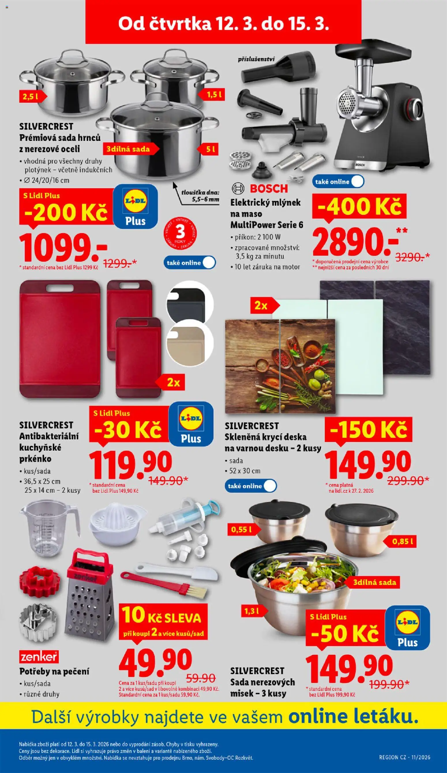 Lidl leták od 12.03.2026 | Strana: 35 | Produkty: Sada hrnců, Mlýnek, Maso, Elektrický mlýnek na maso