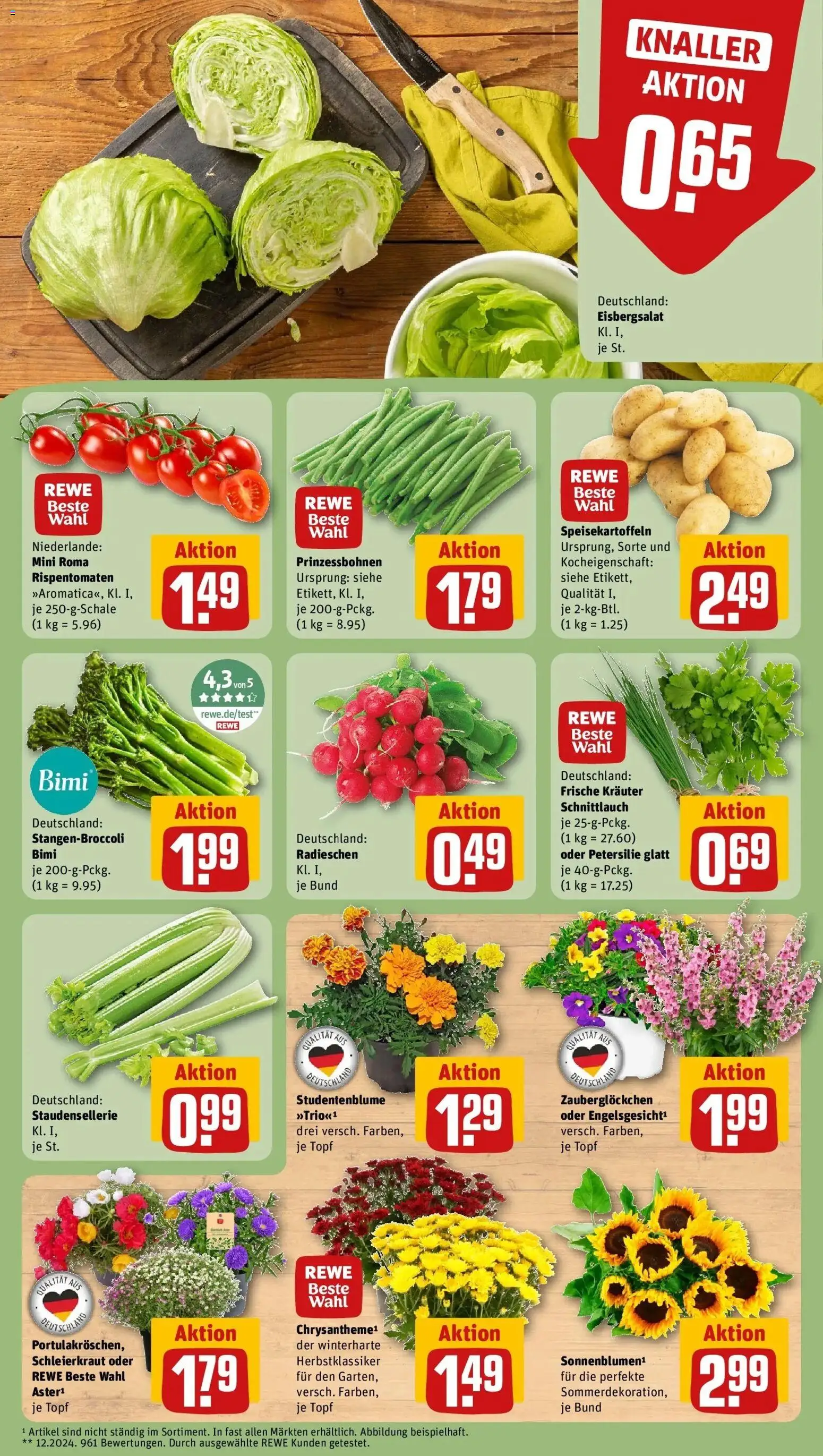 Rewe Prospekt Göttingen – gültig ab 06.07.2026 | Seite: 5 | Produkte: Eisbergsalat, Petersilie