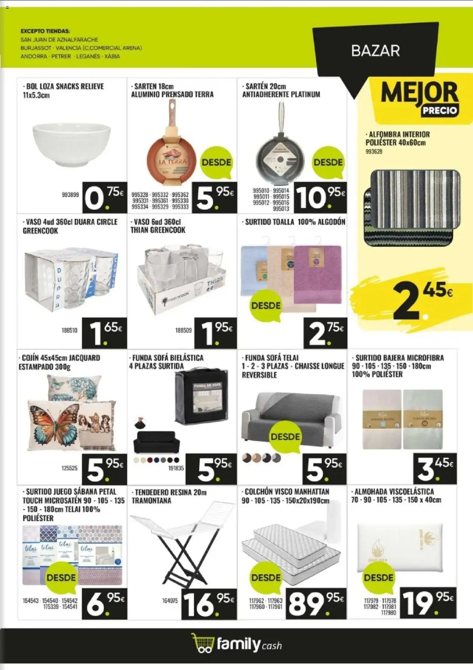 Family Cash folleto │ válido desde el 07/09/2026 | Página: 15 | Productos: Snacks, Tendedero, Algodón, Alfombra