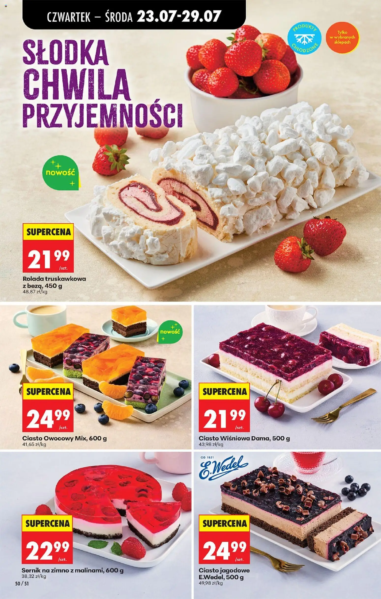 Biedronka gazetka od czwartku od 23.07.2026 | Strona: 78 | Produkty: Rolada, Ciasto, Rolada truskawkowa
