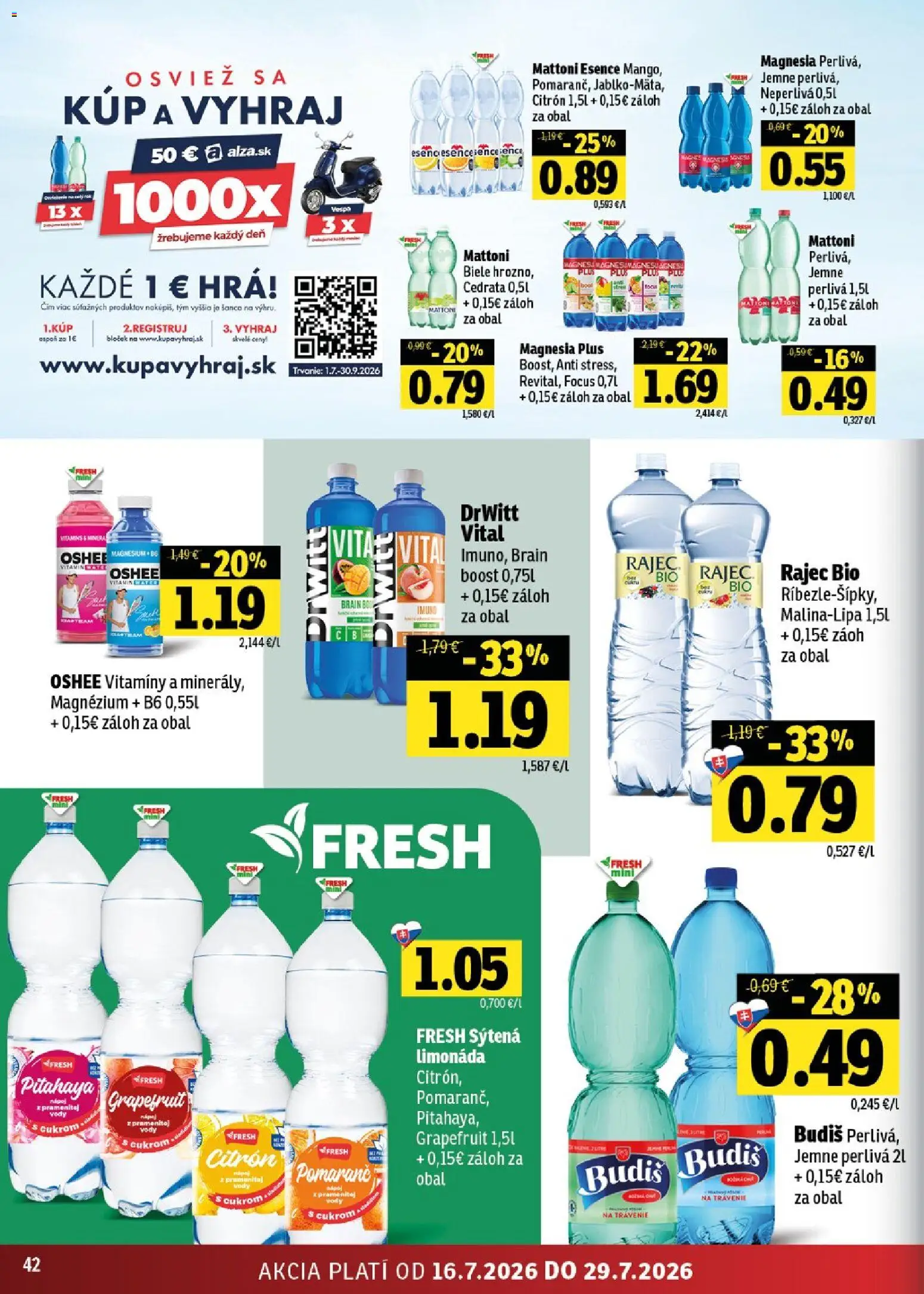 Nové Fresh akcie – leták je platný od 16.07.2026 | Strana: 42