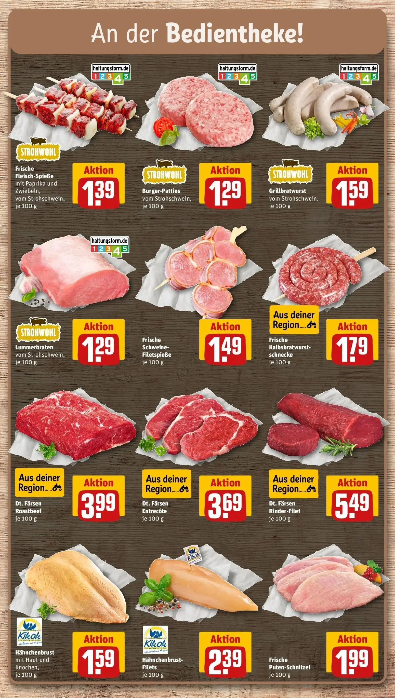 REWE Prospekt ab 14.09.2026 zum Blättern » Angebote | Seite: 6 | Produkte: Rinderfilet, Paprika, Putenschnitzel, Hahnchenbrust