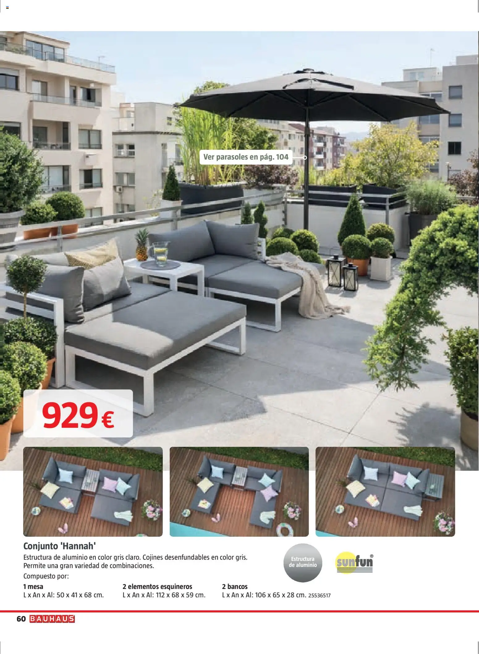Bauhaus Verano │ válido desde el 16.03.2026 | Página: 60 | Productos: Mesa