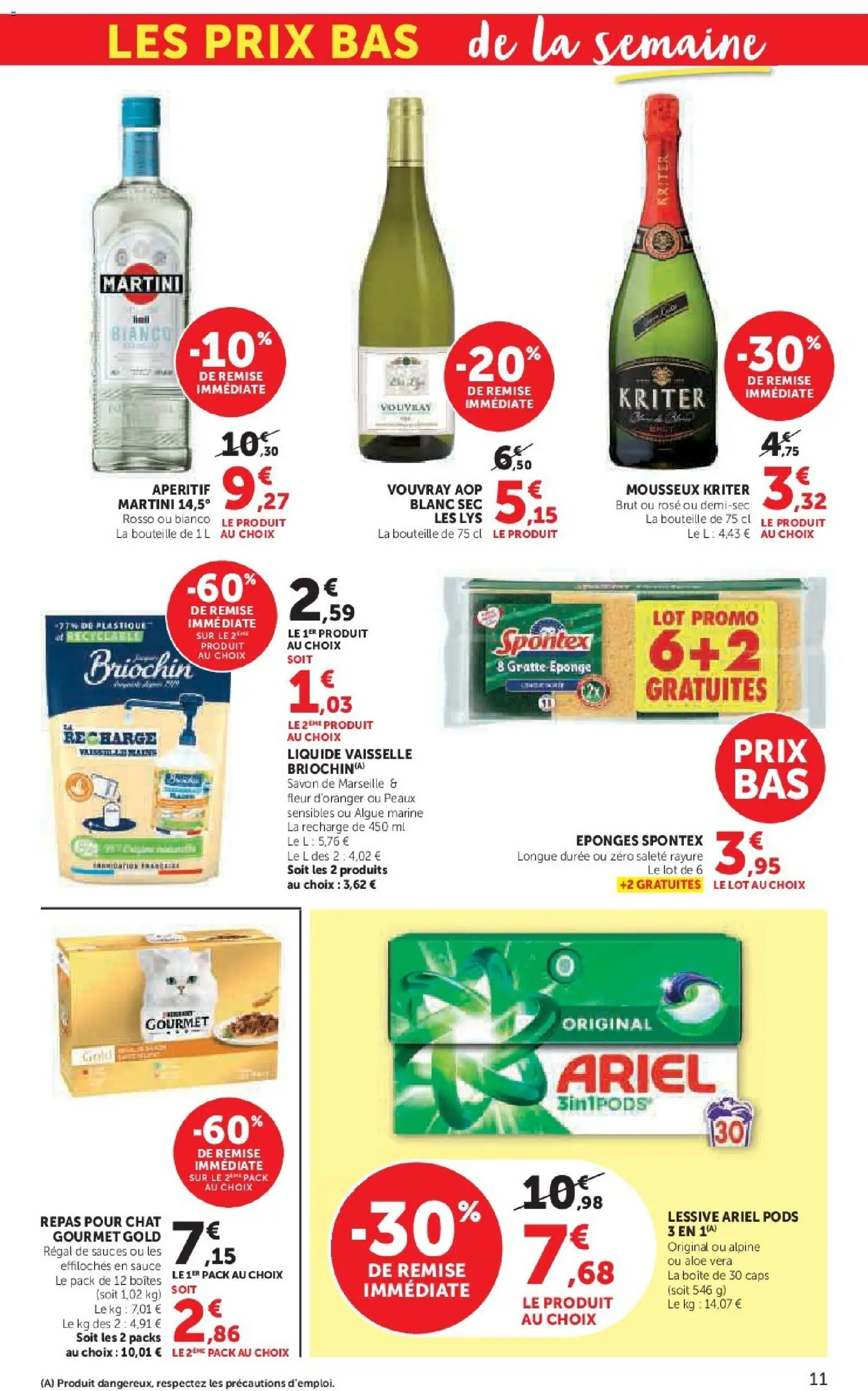 {H1} | Page: 11 | Produits: Savon de marseille, Liquide vaisselle, Savon, Martini