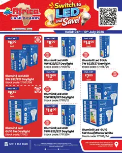Africa Cash & Carry specials catalogue – valid from 04/07/2026