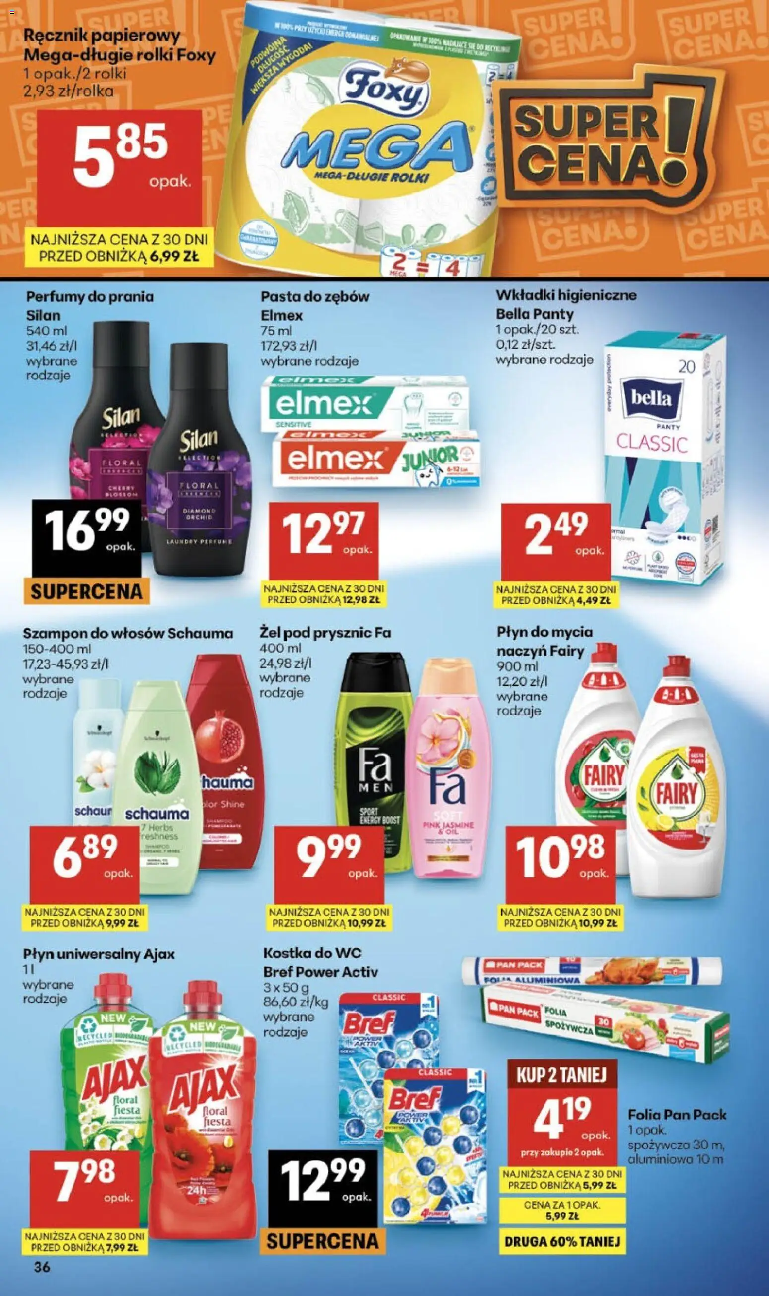 Delikatesy Centrum gazetka od 13.08.2026 | Strona: 36 | Produkty: Rolki, Szampon do włosów, Kostka do WC, Szampon