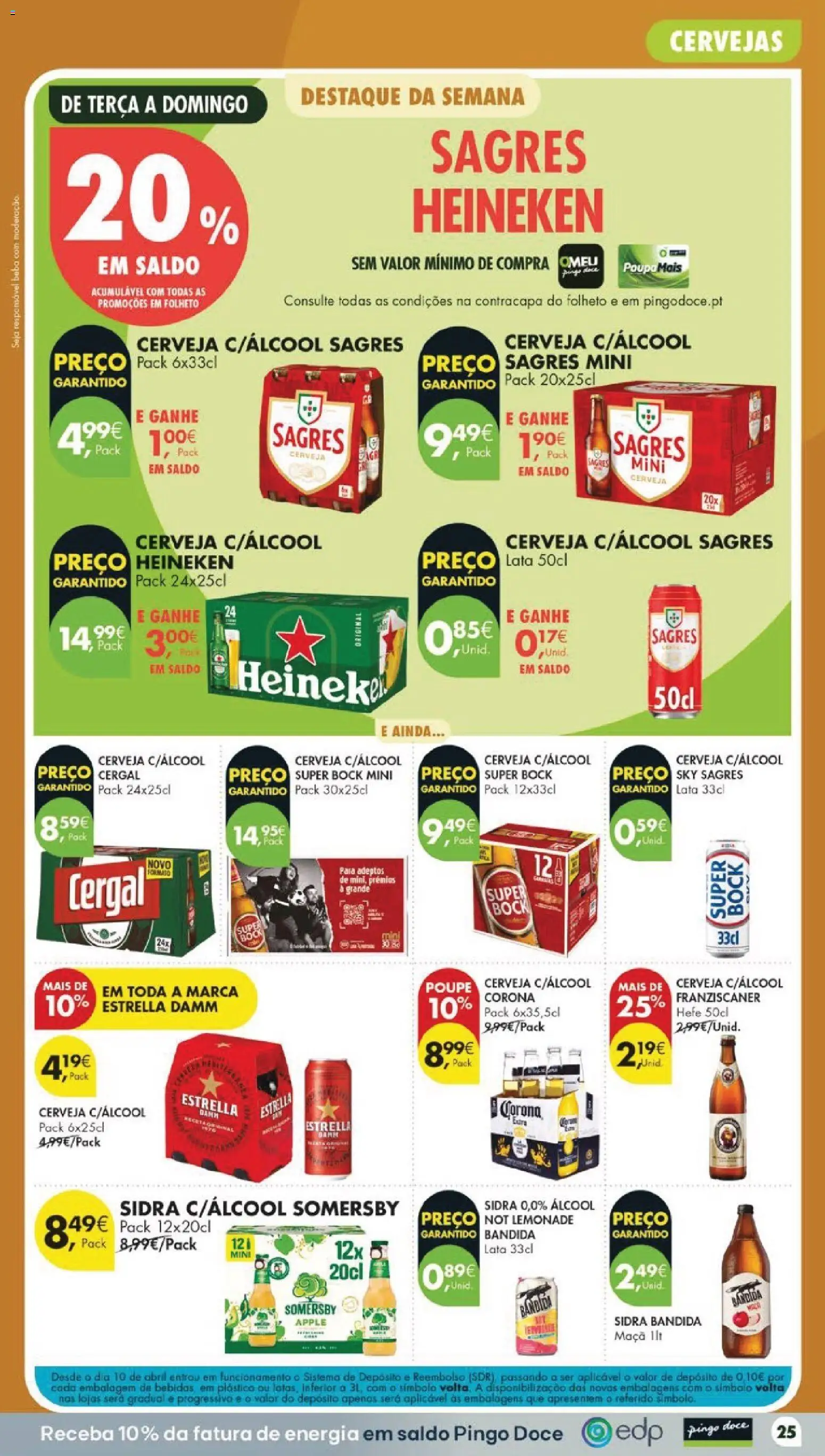 Pingo Doce folheto │ válido de 18/08/2026 | Página: 31 | Produtos: Sidra, Cerveja, Somersby, Álcool