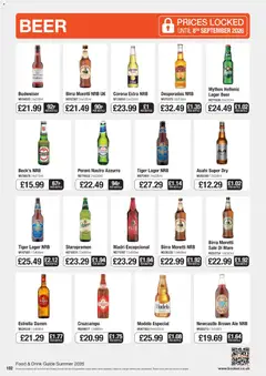 Preview of Booker Wholesale - Summer Catering News 2026 valid from 16/06/2026 | Page: 102 | Products: Beer