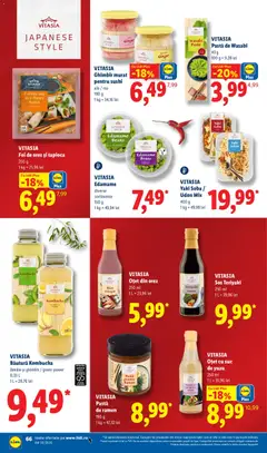 Ofertele Lidl valabile de la 21.09.2026 | Pagină: 66 | Produse: Oțet, Suc, Paste, Lămâie