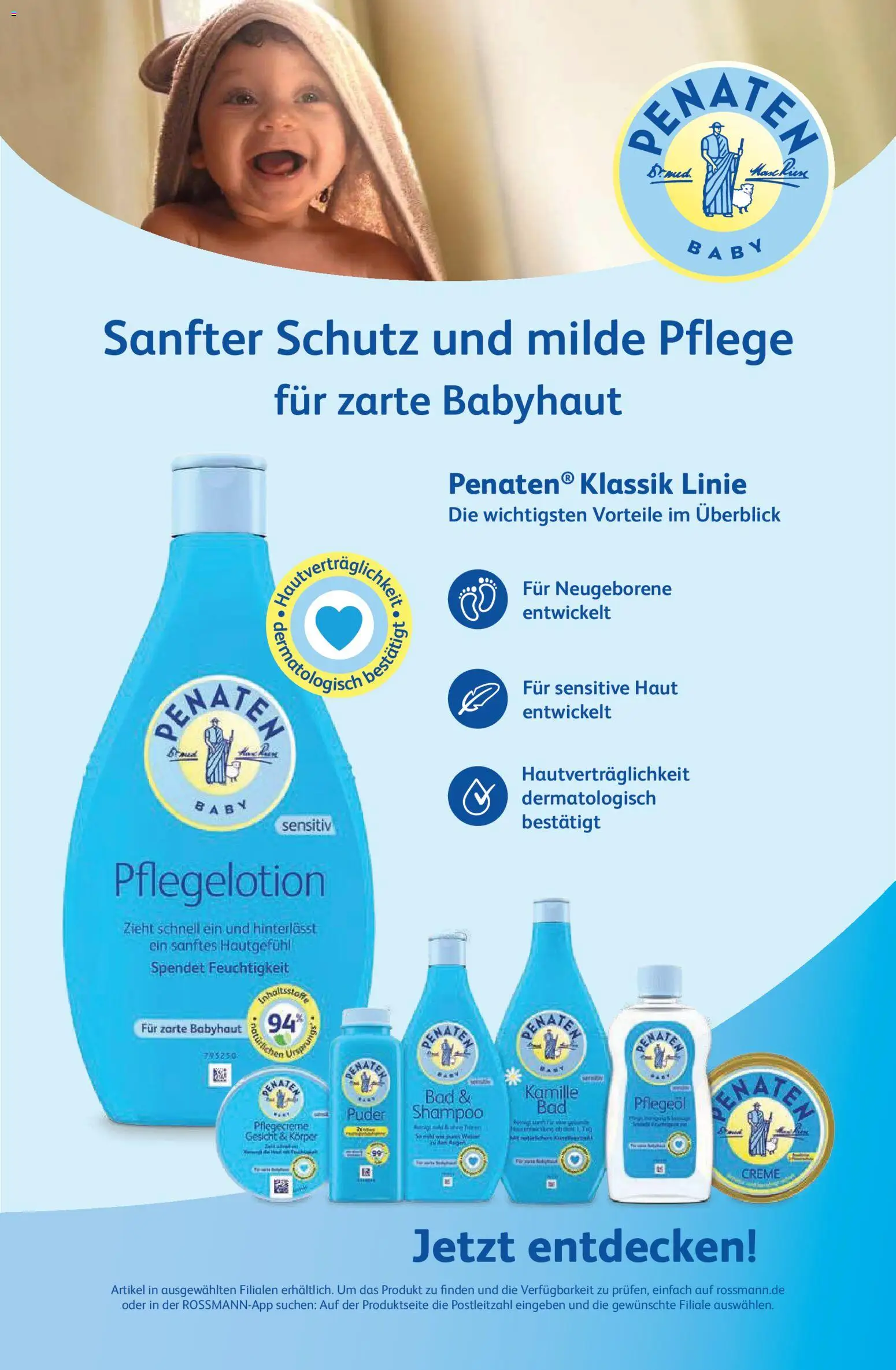 Rossmann Babywelt – gültig ab 06.06.2026 | Seite: 50 | Produkte: Bad, Puder, Shampoo, Creme