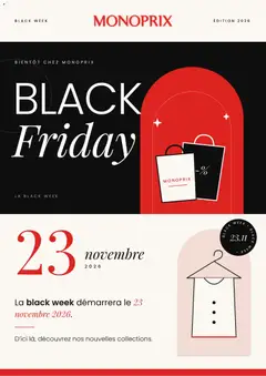 Monoprix - Prévisualisation de Monoprix Black Friday Avis valide à partir de 21/10/2026