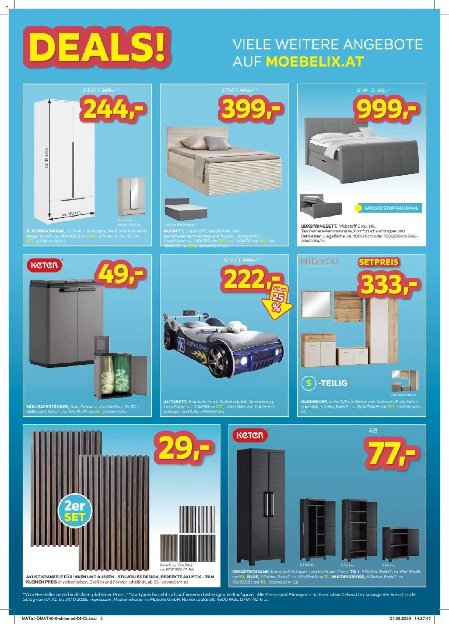 Möbelix Online deals gültig ab 01.10.2026 | Seite: 5