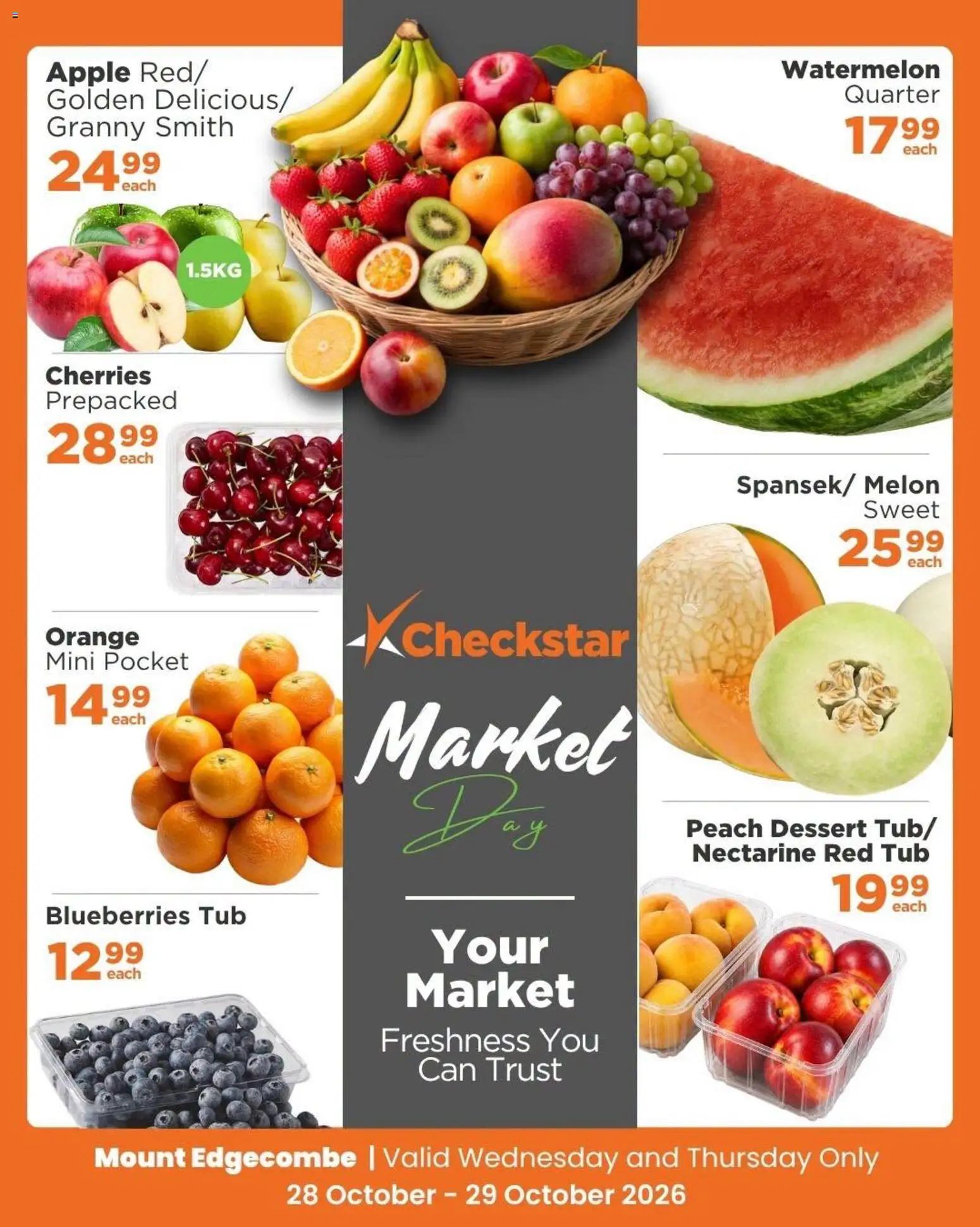 New Check Star catalogue – valid from 28/10/2026 | Page: 2 | Products: Blueberries, Cherries, Dessert, Peach