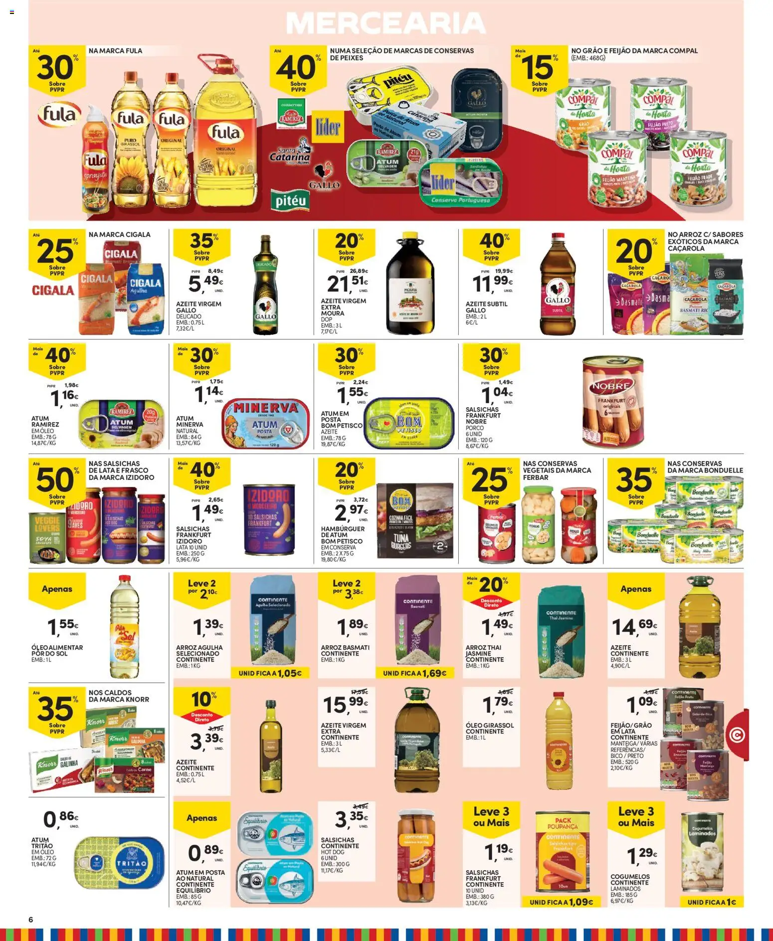 Continente Madeira │ válido de 18/08/2026 | Página: 6 | Produtos: Mercearia, Arroz basmati, Manteiga, Feijão