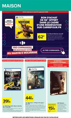 Carrefour - Prévisualisation de Carrefour catalogue valide à partir de 24/08/2026 | Page: 74 | Produits: Vidéo, Xbox, Mais, Cadre