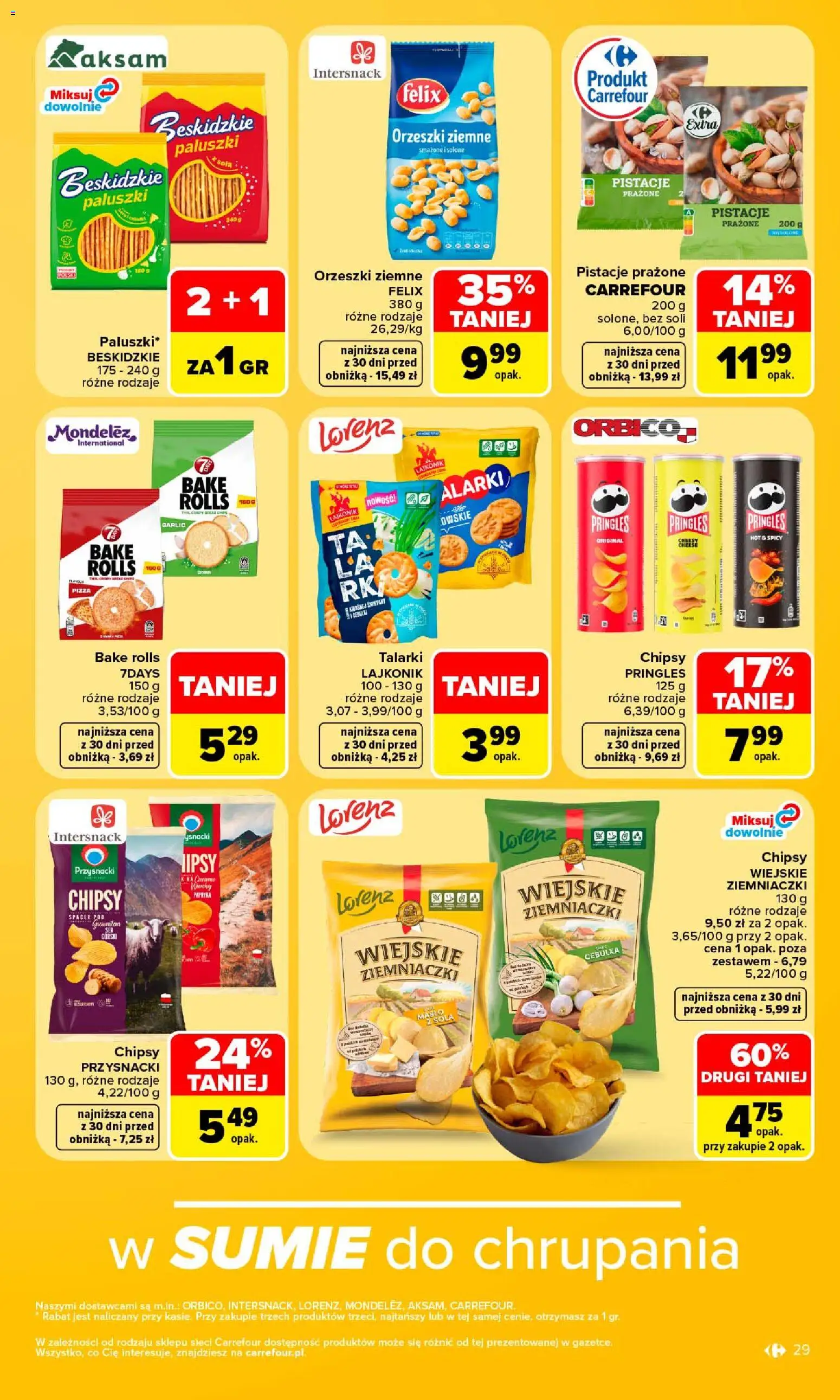 Carrefour gazetka od 21.09.2026 | Strona: 31 | Produkty: Chipsy, Pistacje, 7days, Pringles