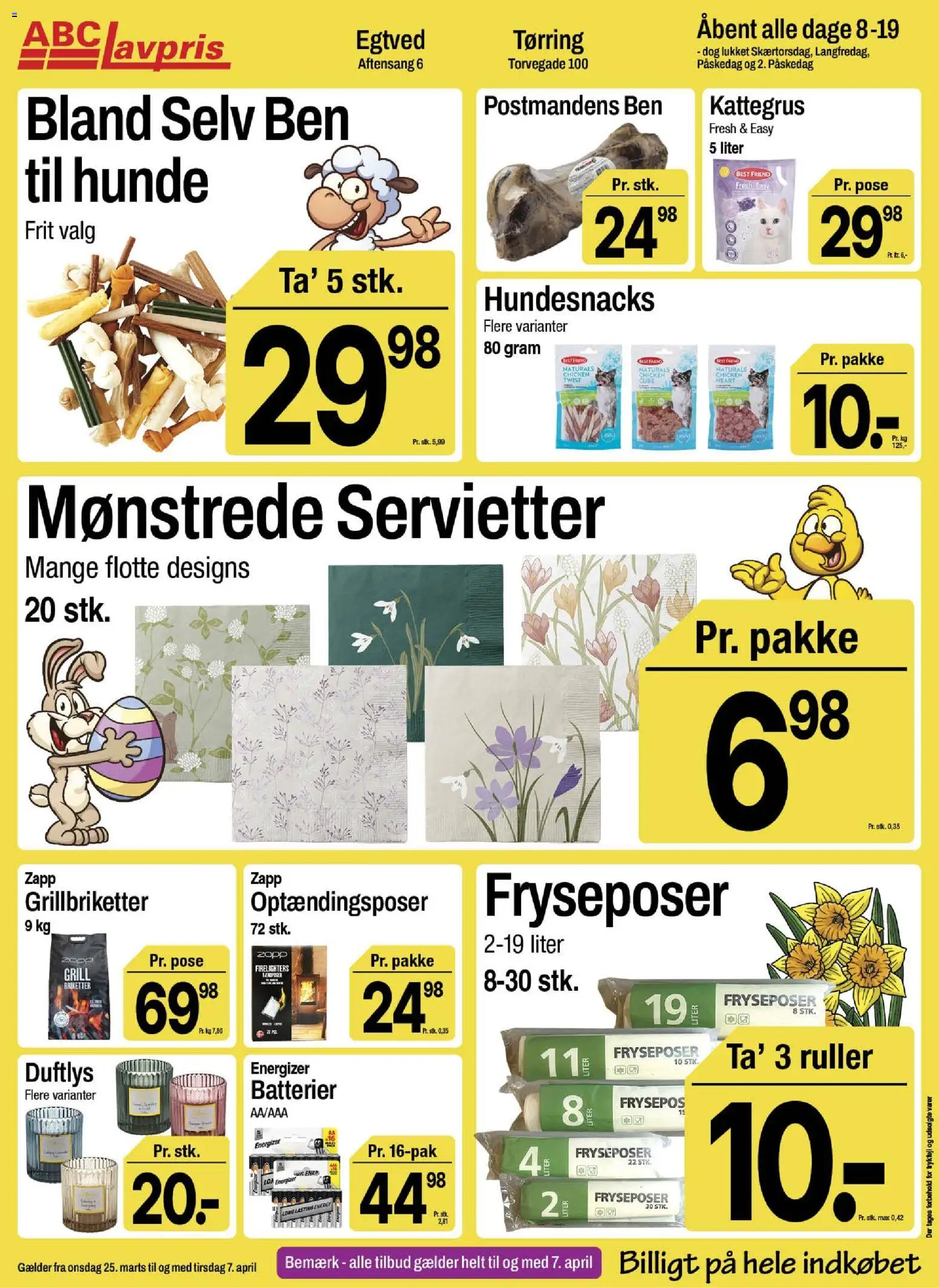 Abc Lavpris tilbudsavis – gyldig fra 25.03.2026 | Side: 16 | Produkter: Batterier, Grill