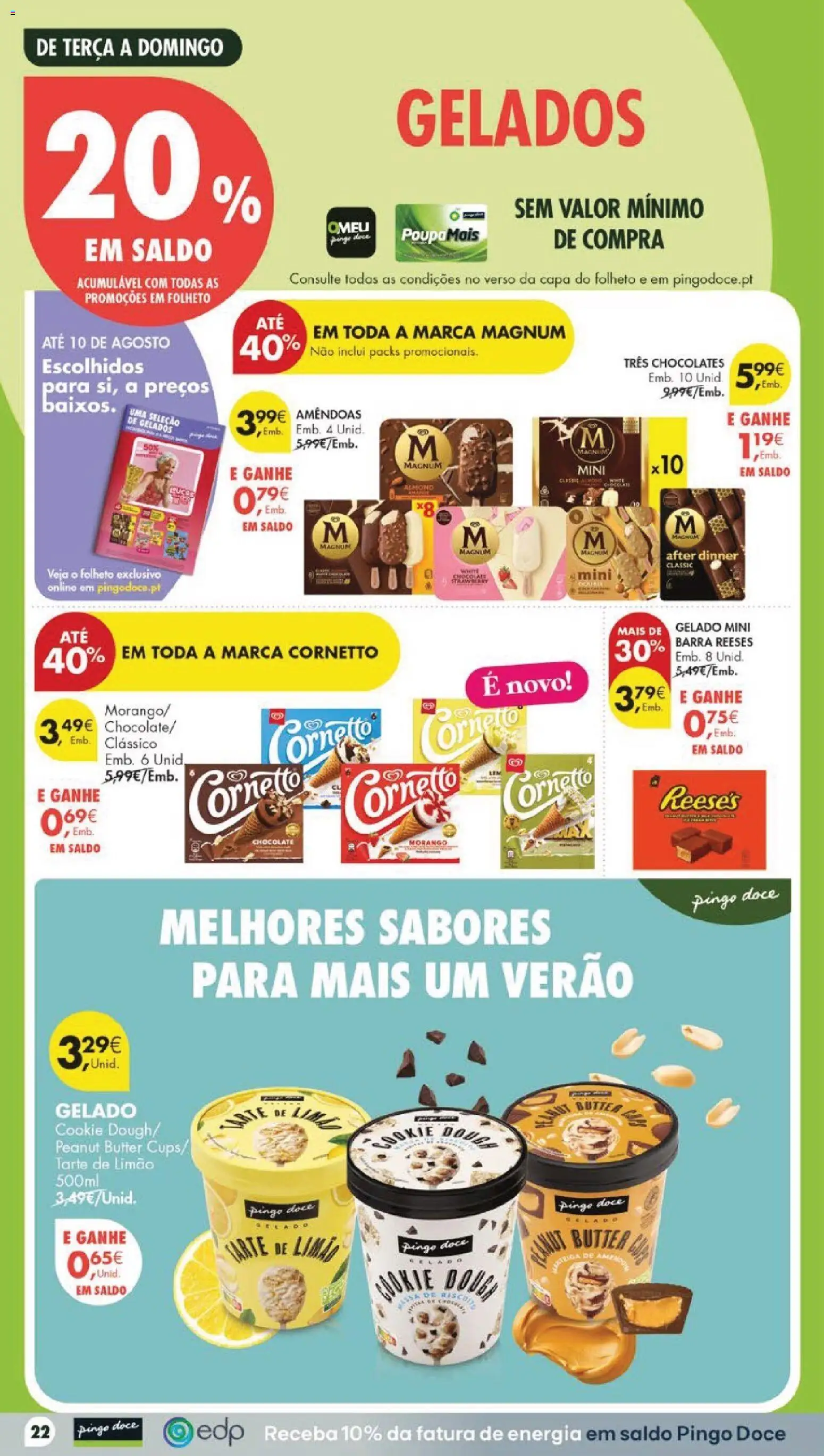 Pingo Doce folheto │ válido de 04/08/2026 | Página: 28 | Produtos: Amêndoas, Gelado, Chocolate, Tarte