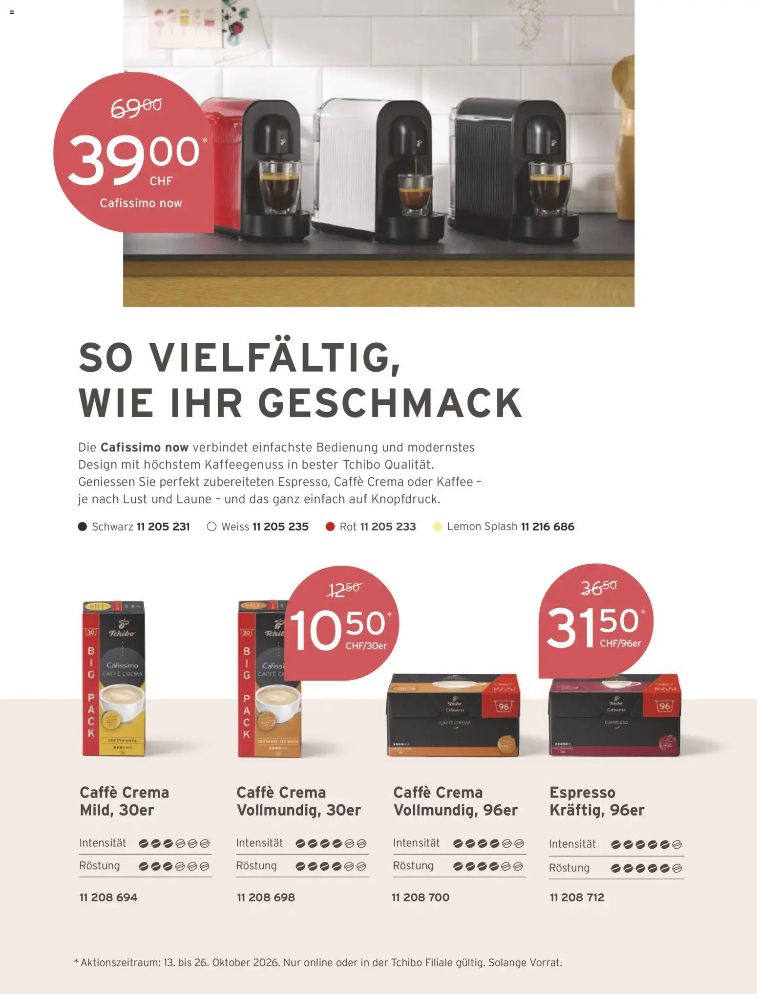 Tchibo aktionen Run club – gültig ab 01.10.2026 | Seite: 164 | Produkte: Kaffee