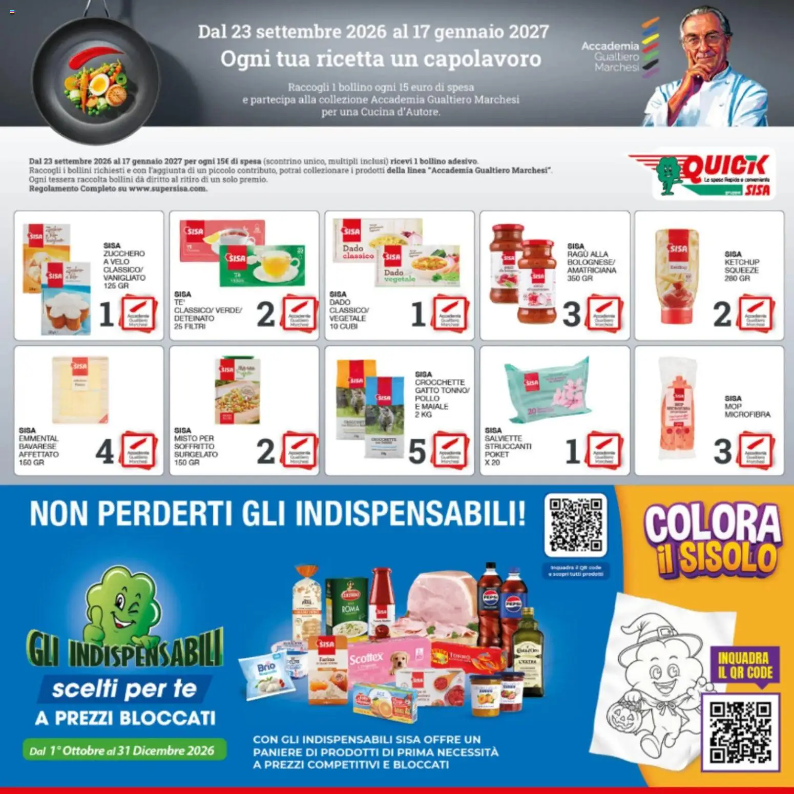 Volantino SISA del 22/10/2026 | Pagina: 9 | Prodotti: Ketchup, Crocchette, Ragú, Emmental