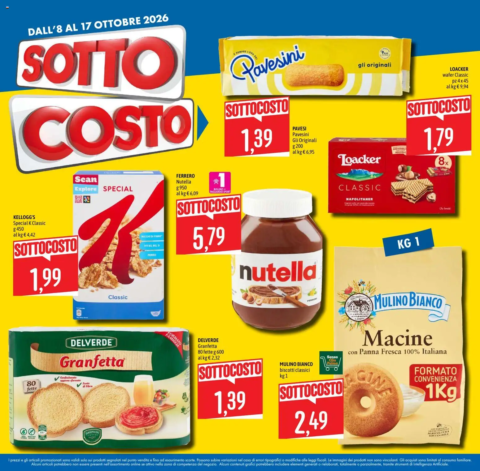 Volantino Emisfero del 08/10/2026 | Pagina: 6 | Prodotti: Panna, Biscotti, Nutella, Ferro