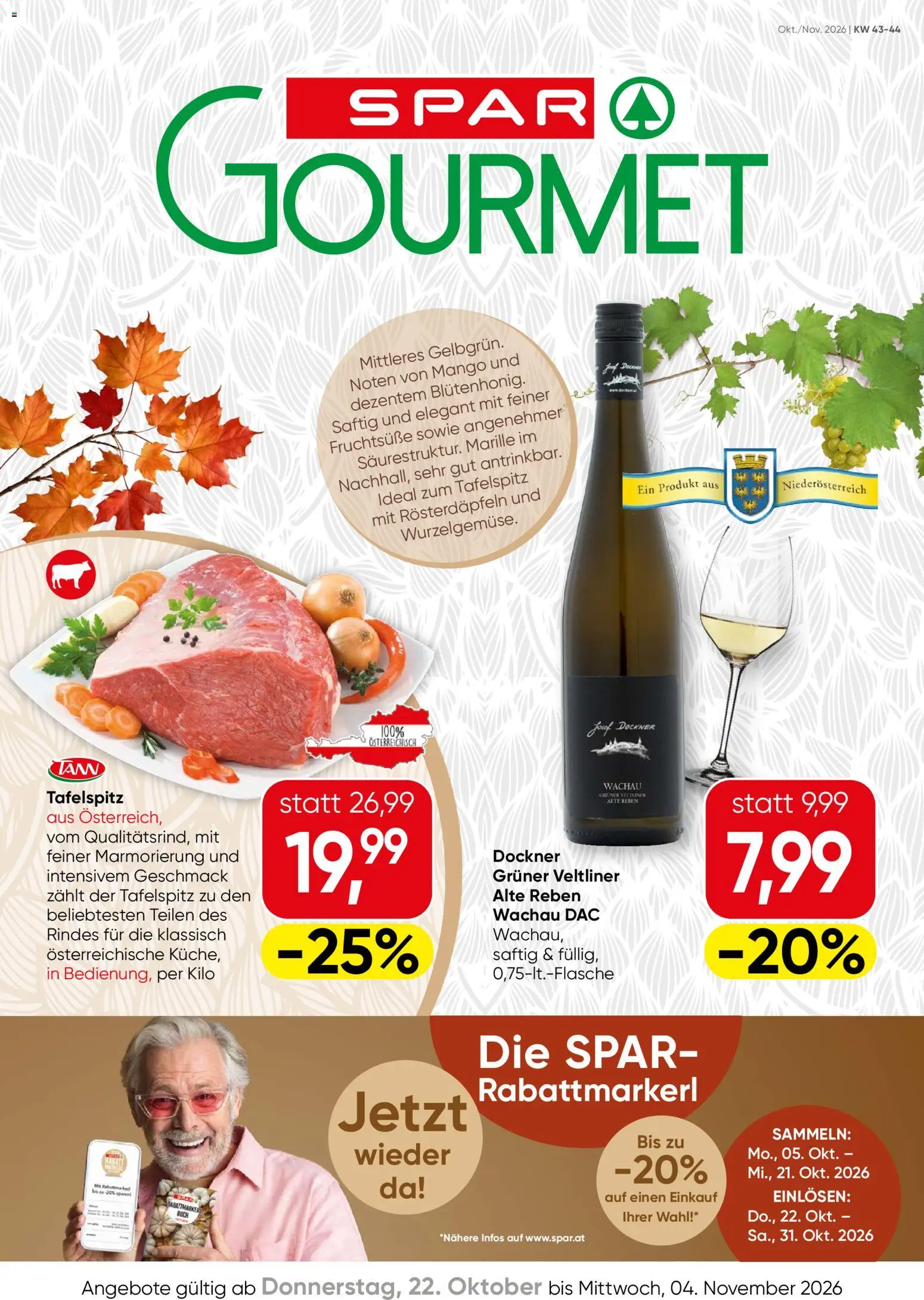 SPAR Gourmet Flugblatt gültig ab 22.10.2026 | Seite: 1 | Produkte: Mango