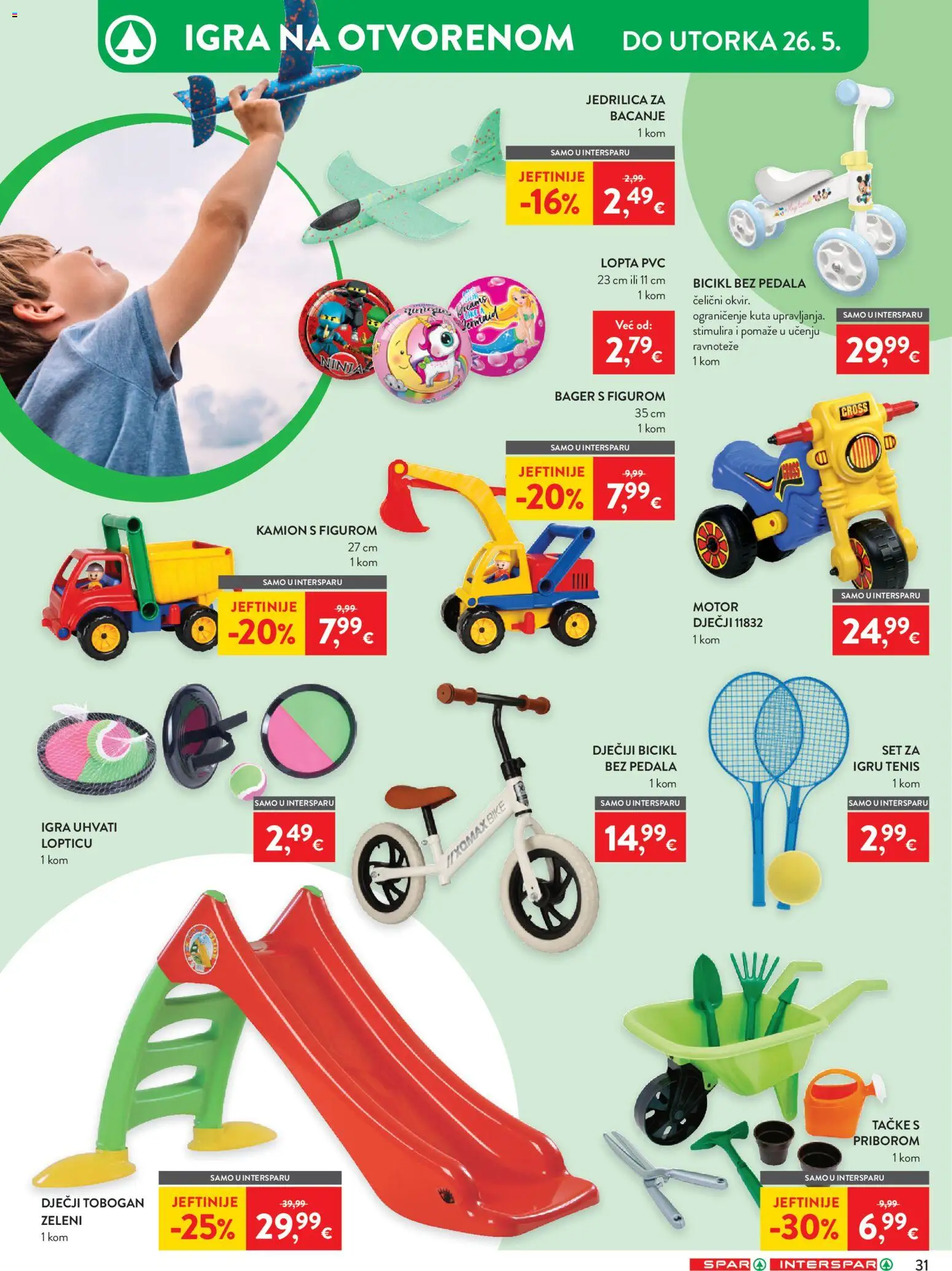 Spar katalog | vrijedi od 13.05.2026 | Stranica: 38 | Proizvodi: Lopta, Bicikl, Igra