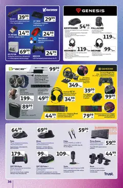 Pogląd oferty "Auchan gazetka - Znane Marki Hipermarket" - ważna od 11.06.2026 | Strona: 36 | Produkty: PC, Mysz, Niszczarka, Kosz