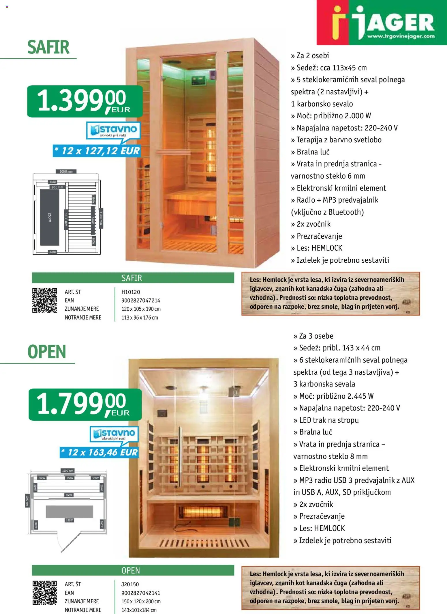 Novi Jager katalog ponudbe – veljaven od 21.08.2026 | Stran: 15 | Izdelki: Predvajalnik, Zvocnik, Usb, Vrata