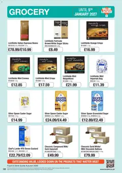 Preview of Booker Wholesale - Autumn 2026 valid from 06/10/2026 | Page: 122 | Products: Milk, Beans, Sugar, Orange