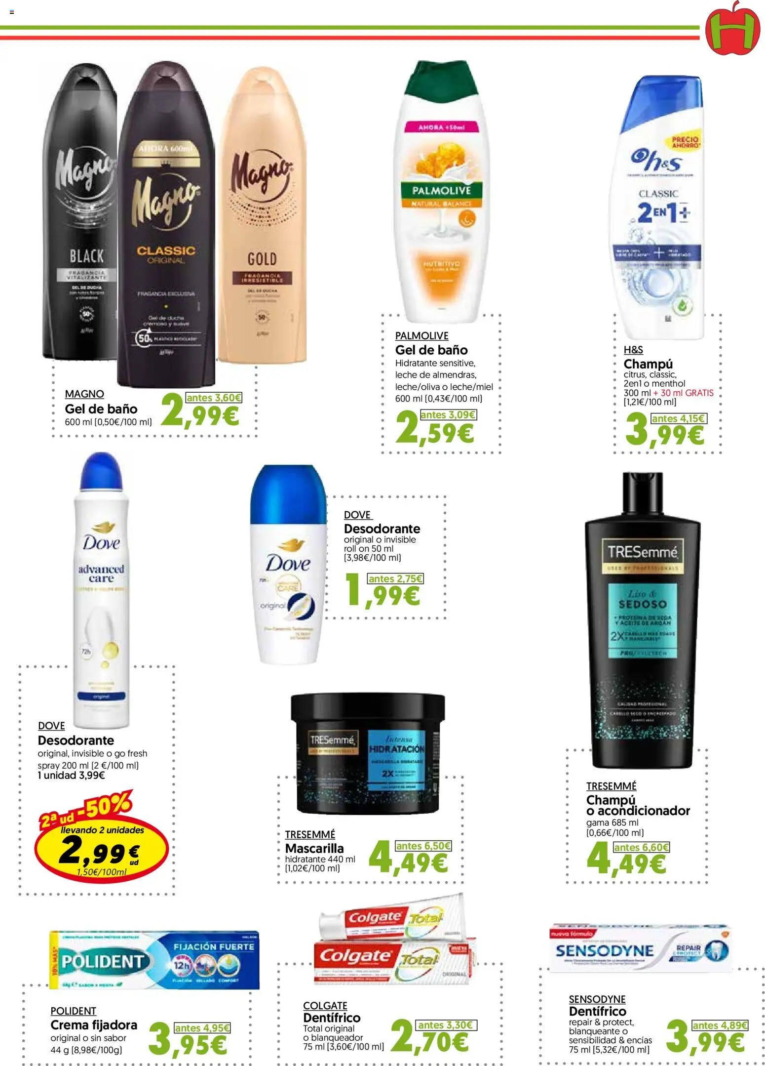 Hiper Usera folleto │ válido desde el 26/08/2026 | Página: 23 | Productos: Champú, Gel de ducha, Desodorante, Baño