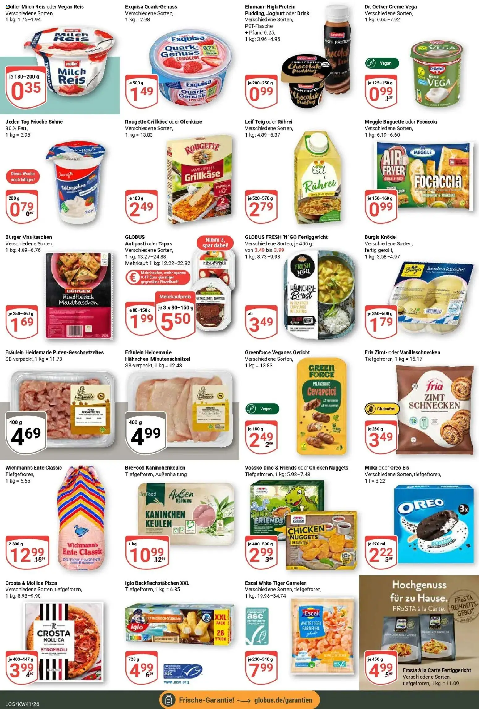 Globus Prospekt Losheim Am See (ab 05.10.2026) » Angebote online | Seite: 14 | Produkte: Quark, Joghurt, Tomaten, Garnelen