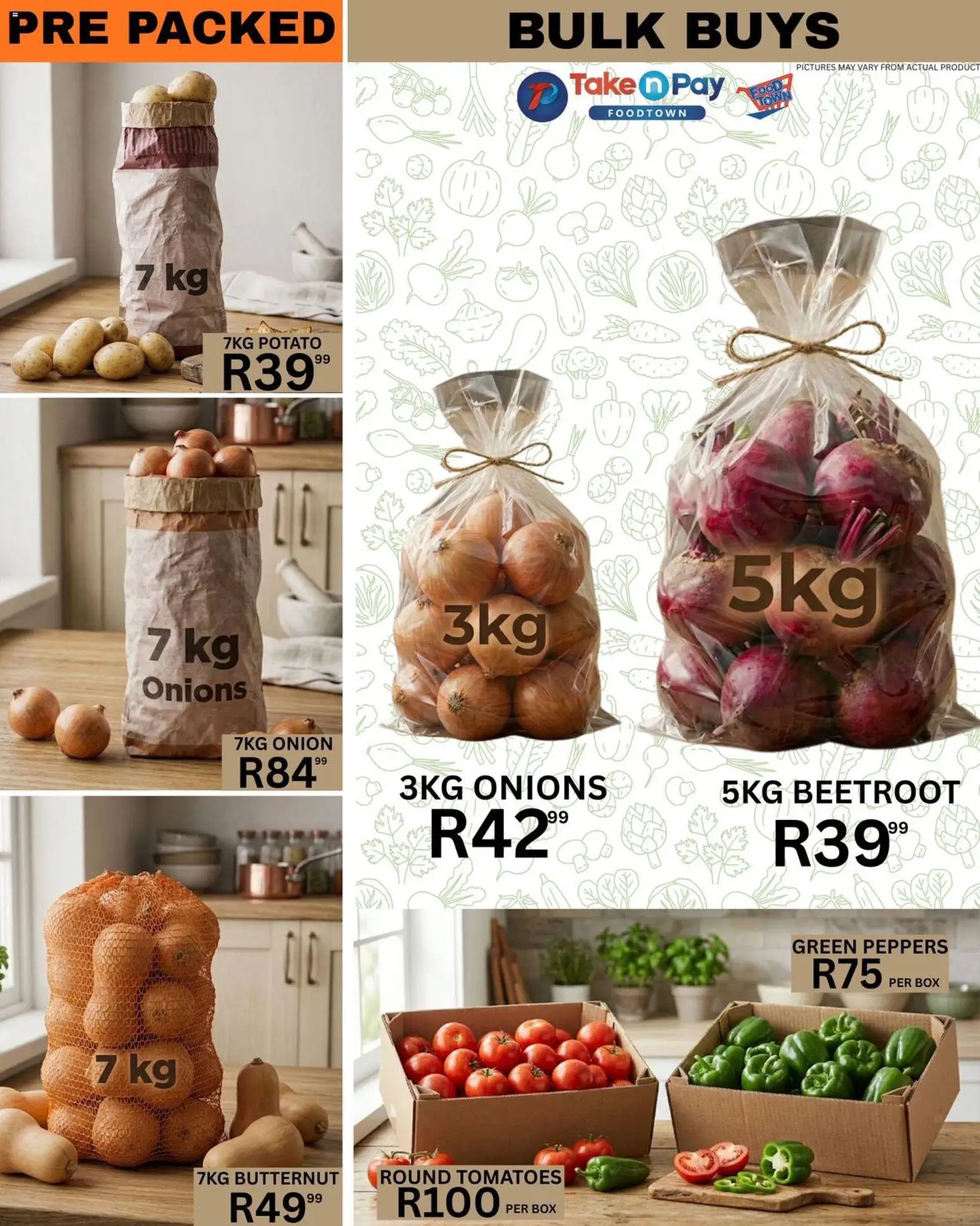 New Take n Pay catalogue – valid from 01.05.2026 | Page: 12 | Products: Box, Tomatoes, Onions