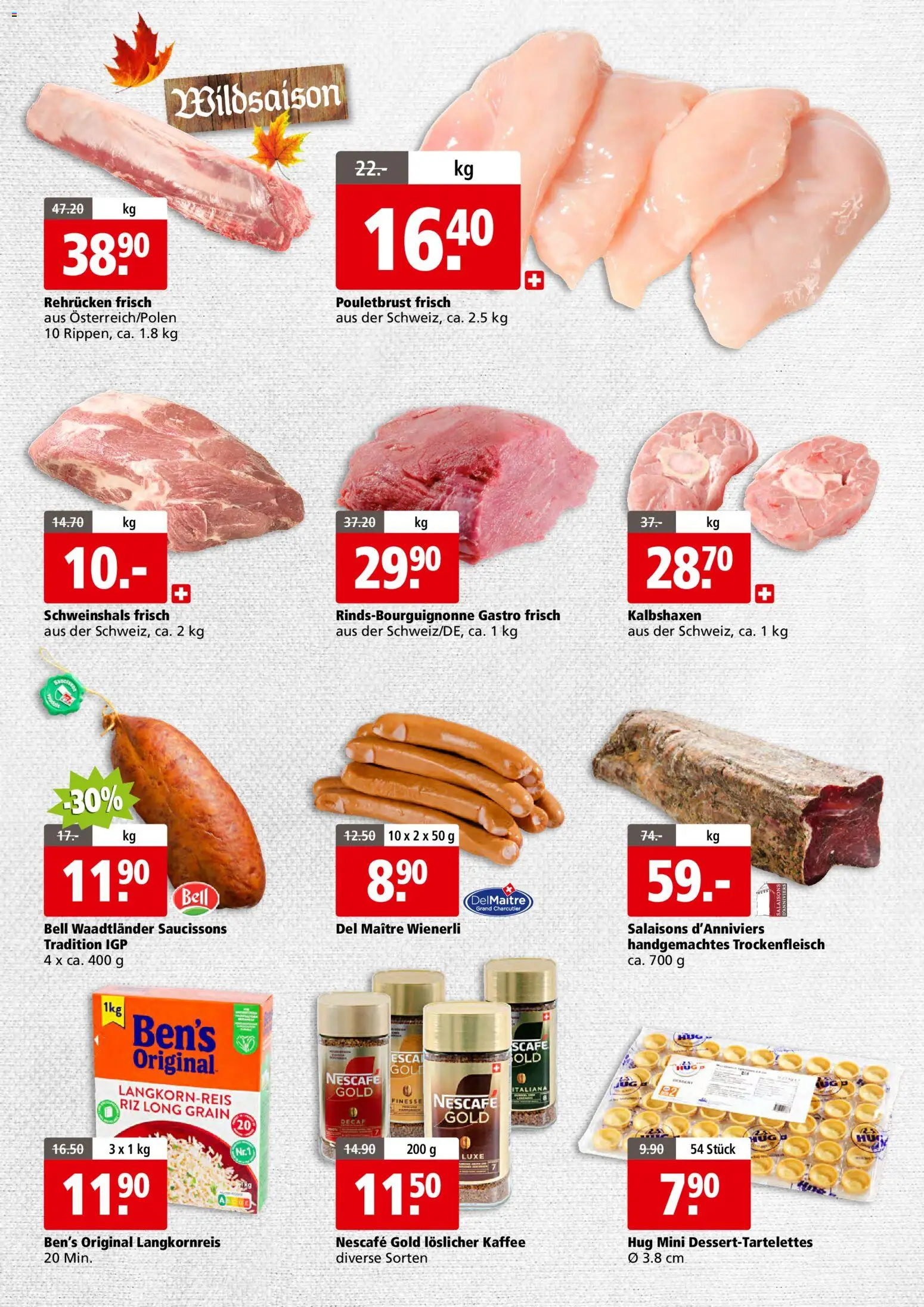 Aligro aktionen Business Chavannes, Matran, Genf, Sitten – gültig ab 26.10.2026 | Seite: 3 | Produkte: Pouletbrust, Kaffee
