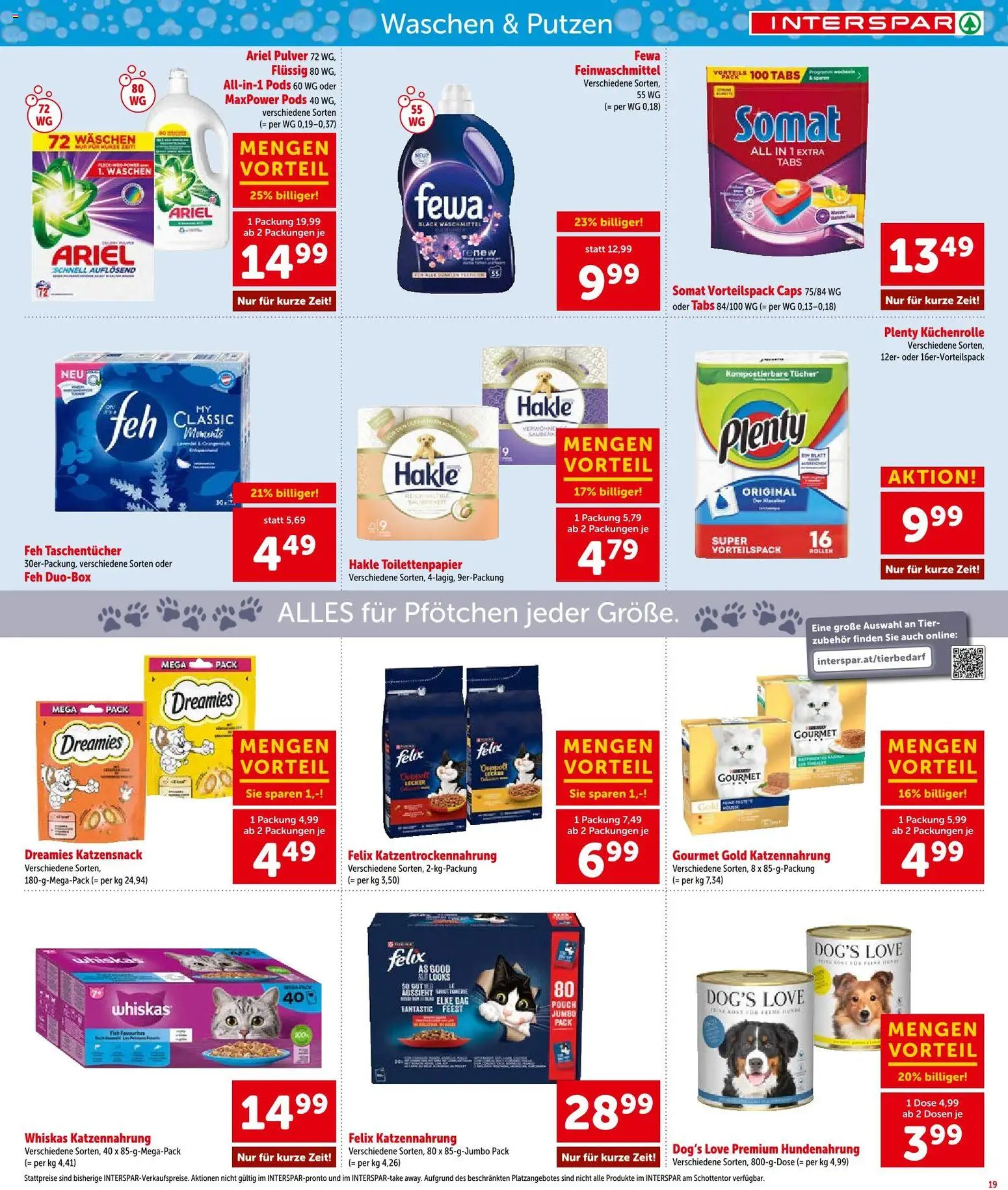 Interspar Flugblatt - Osttirol gültig ab 07.05.2026 | Seite: 19 | Produkte: Waschmittel