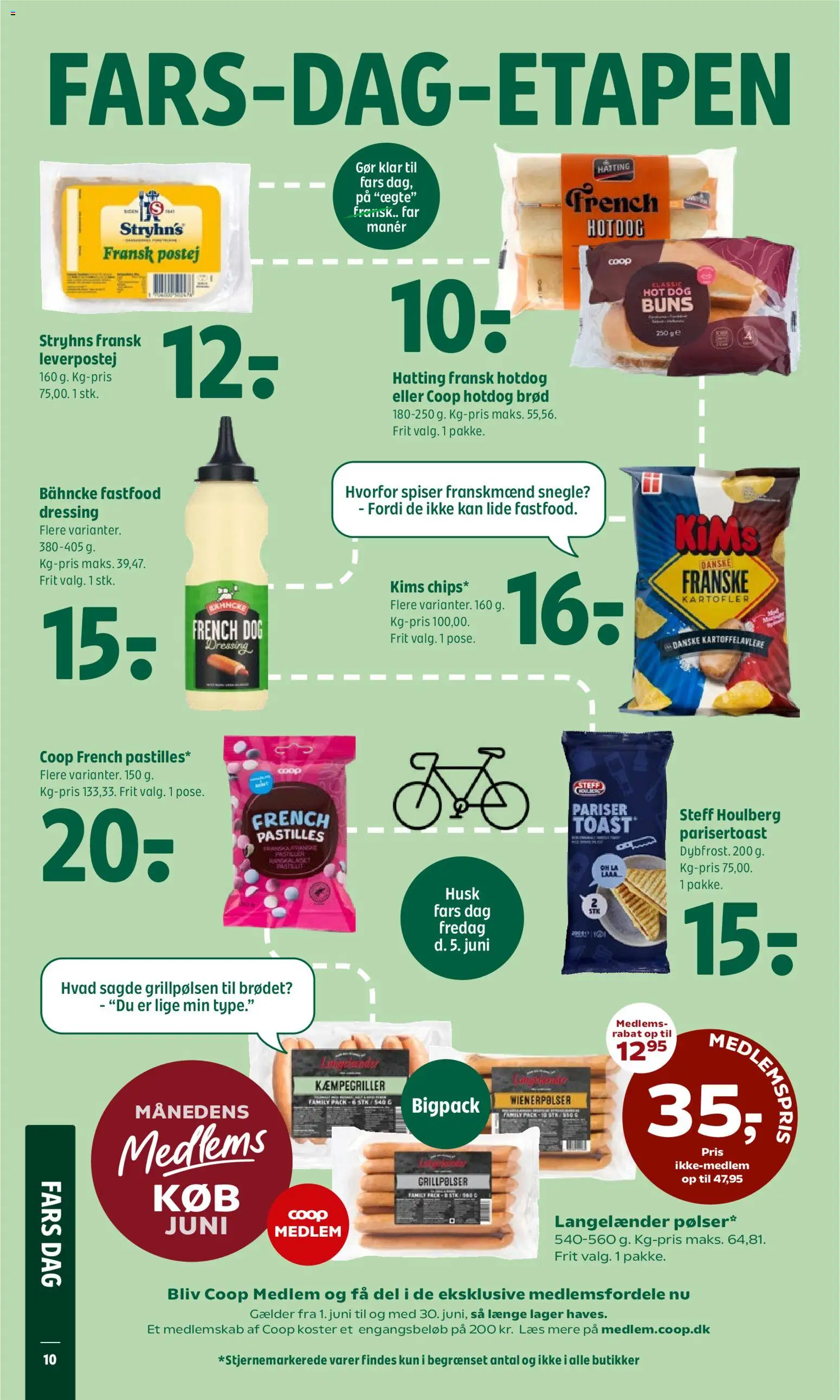 Coop 365 tilbudsavis – gyldig fra 04.06.2026 | Side: 11 | Produkter: Pølser, Kartofler, Dressing, Leverpostej