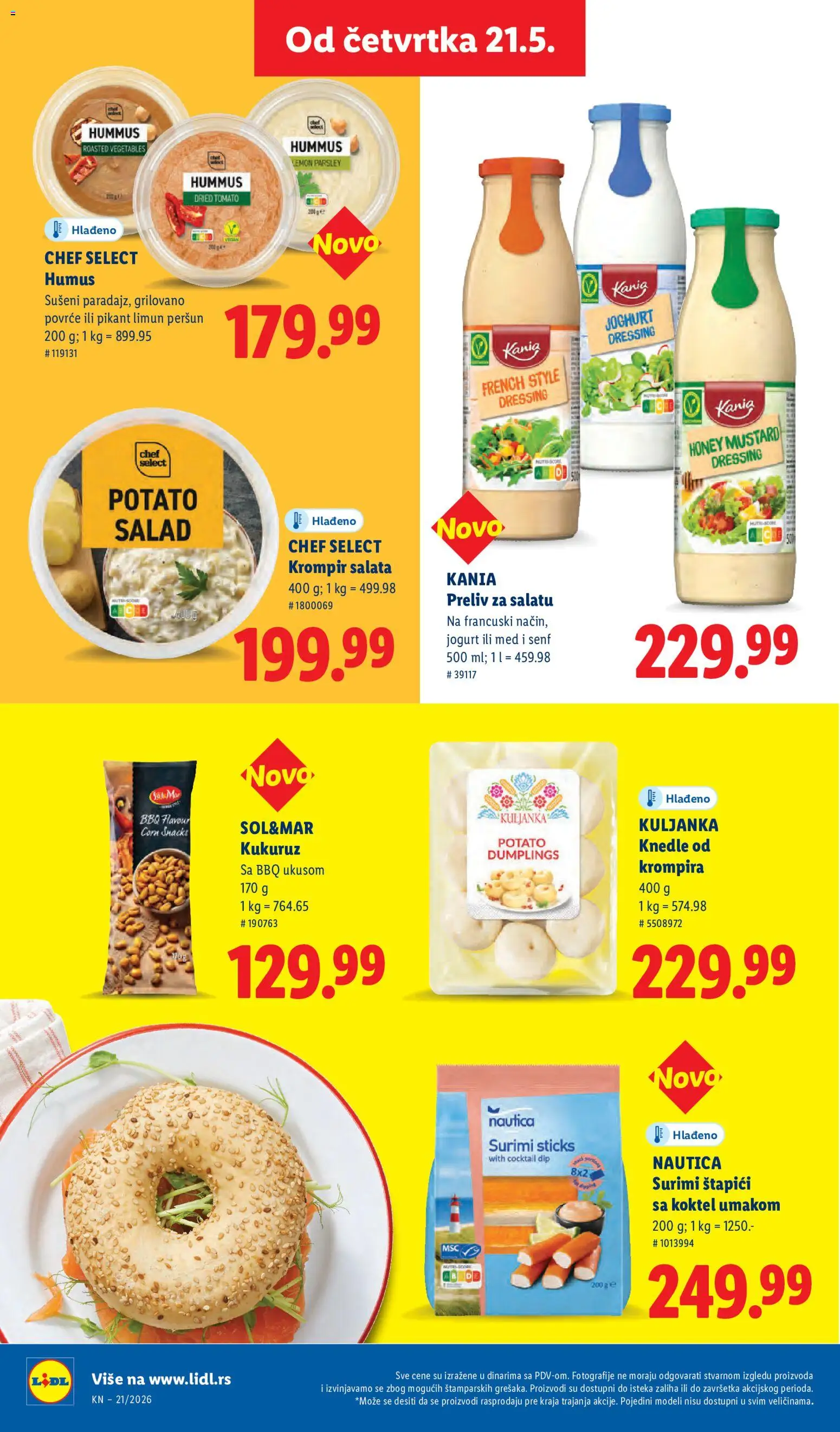 Lidl katalog - važi od 21.05.2026 | Strana: 56 | Proizvode: Senf, Krompir, Surimi, Limun
