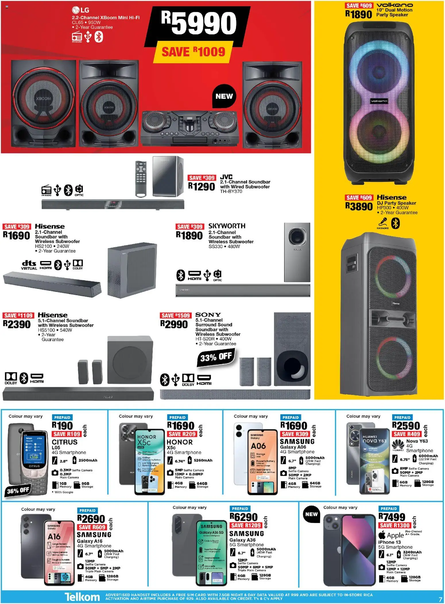 New OK Furniture catalogue – valid from 27.05.2026 | Page: 7 | Products: Data, Sim, Battery, Soundbar