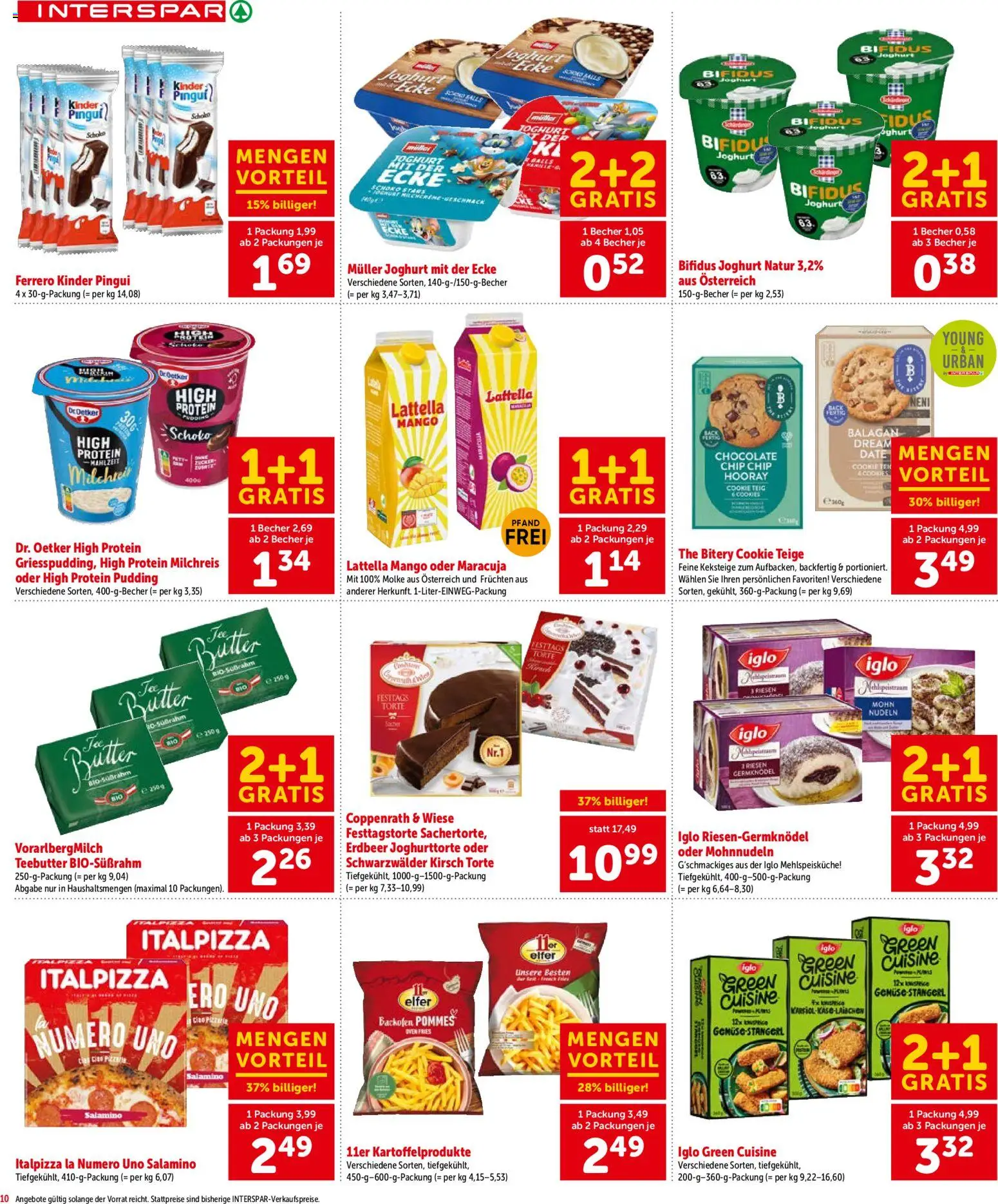 Interspar - Vorarlberg gültig ab 03.06.2026 | Seite: 10 | Produkte: Mango, Butter, Joghurt, Nudeln