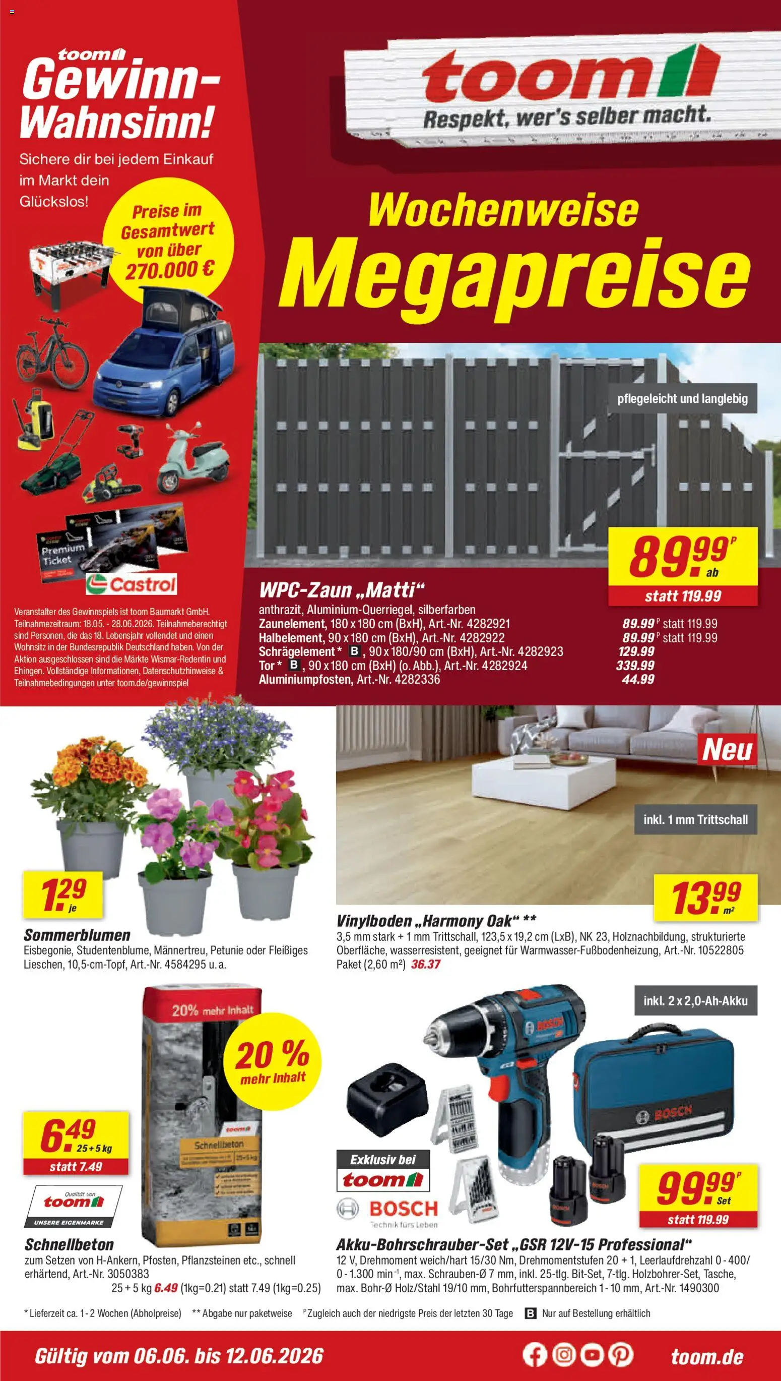 Toom Baumarkt Prospekt – gültig ab 06.06.2026 | Seite: 3 | Produkte: Bosch