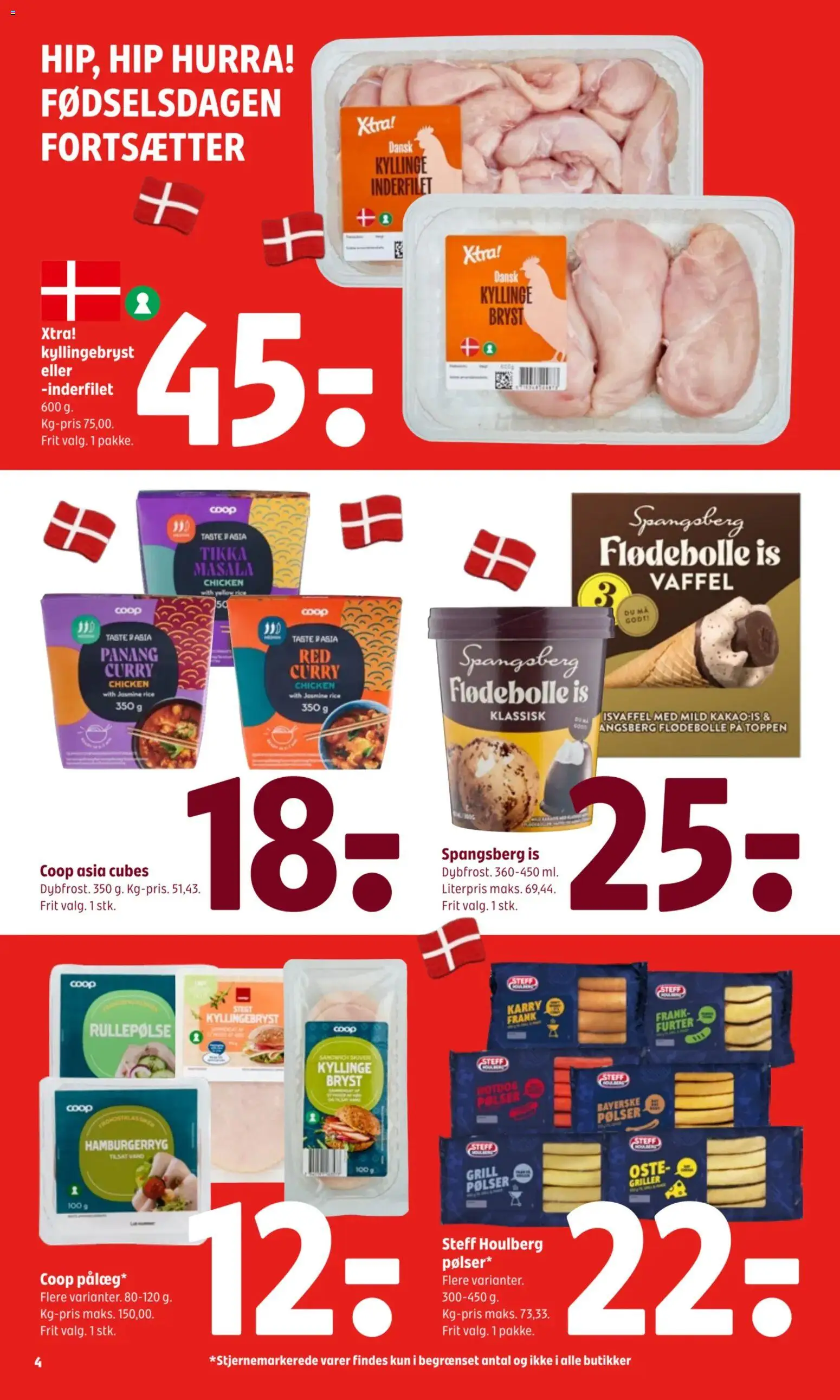 Coop 365 tilbudsavis – gyldig fra 03/09/2026 | Side: 6 | Produkter: Pølser, Is, Hamburgerryg, Grill